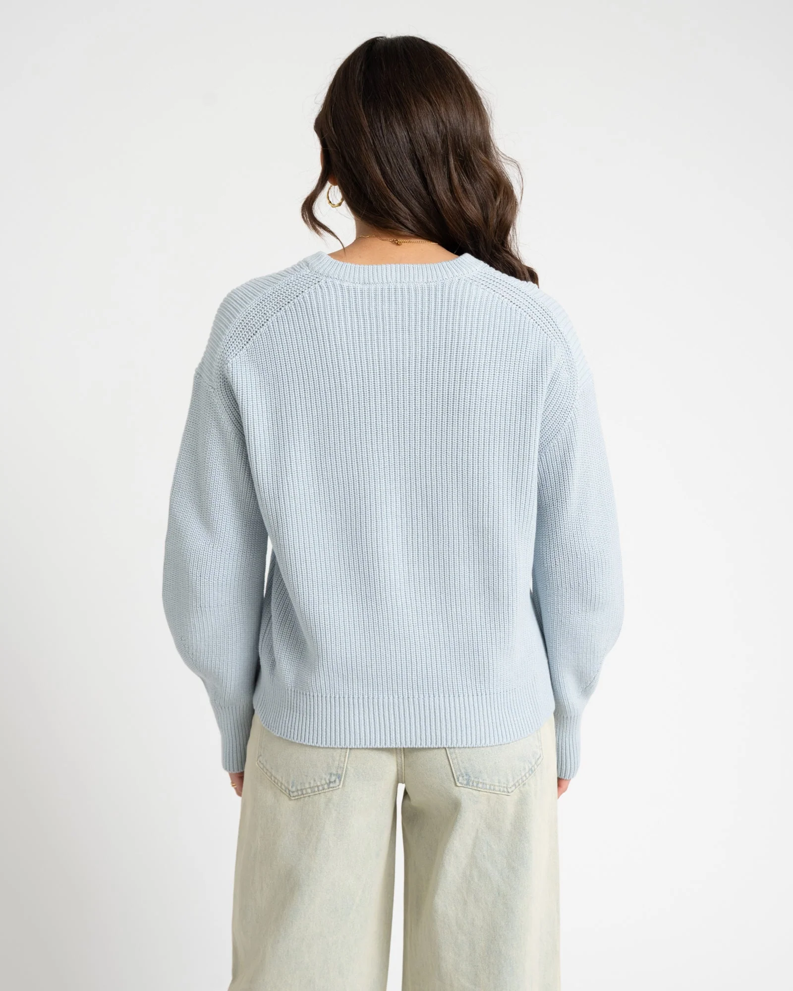 Mila Twist Crew Neck Knit Skyway - Image 4