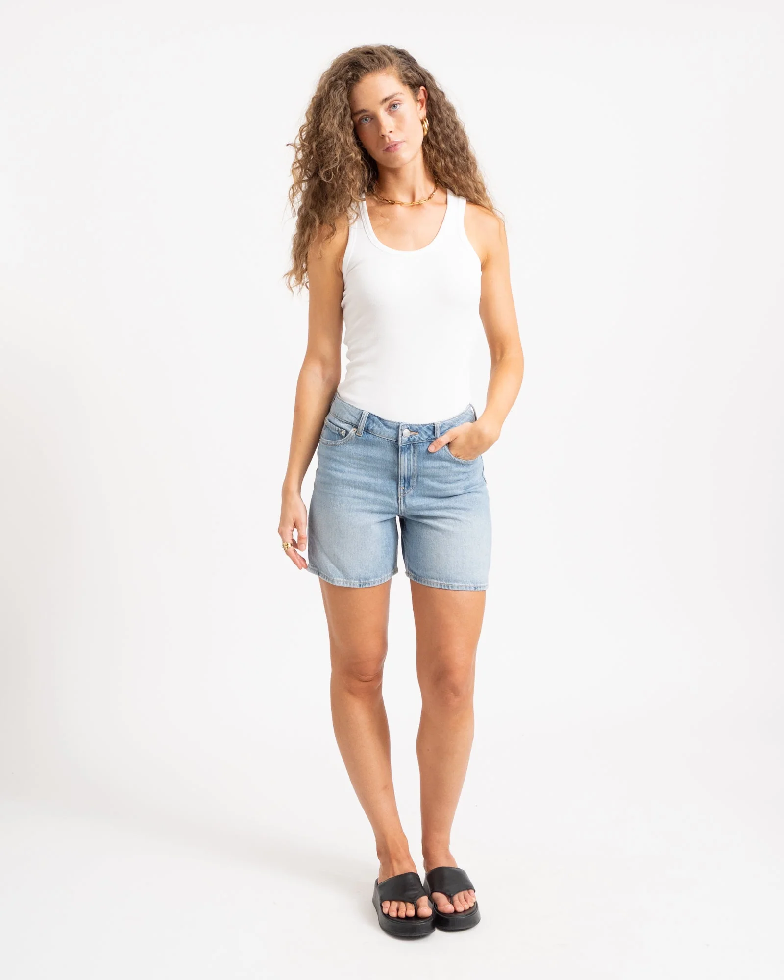 Seville Shorts Medium Blue Denim