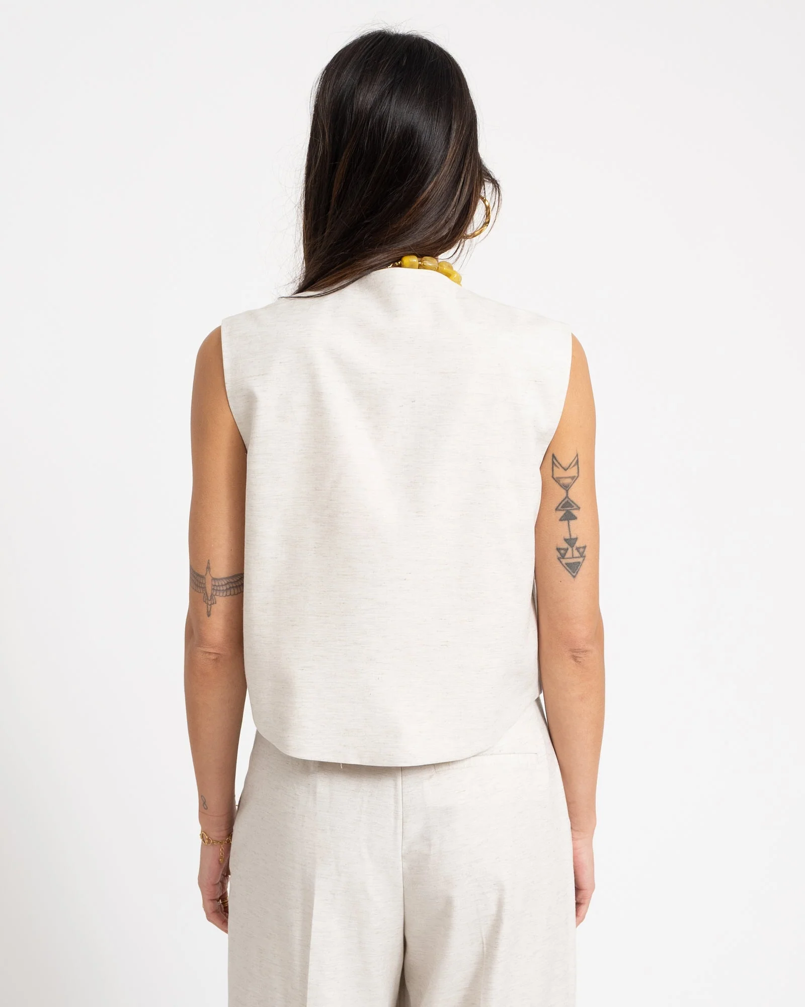 Siva Structured Vest Feather Gray Structured - Image 8