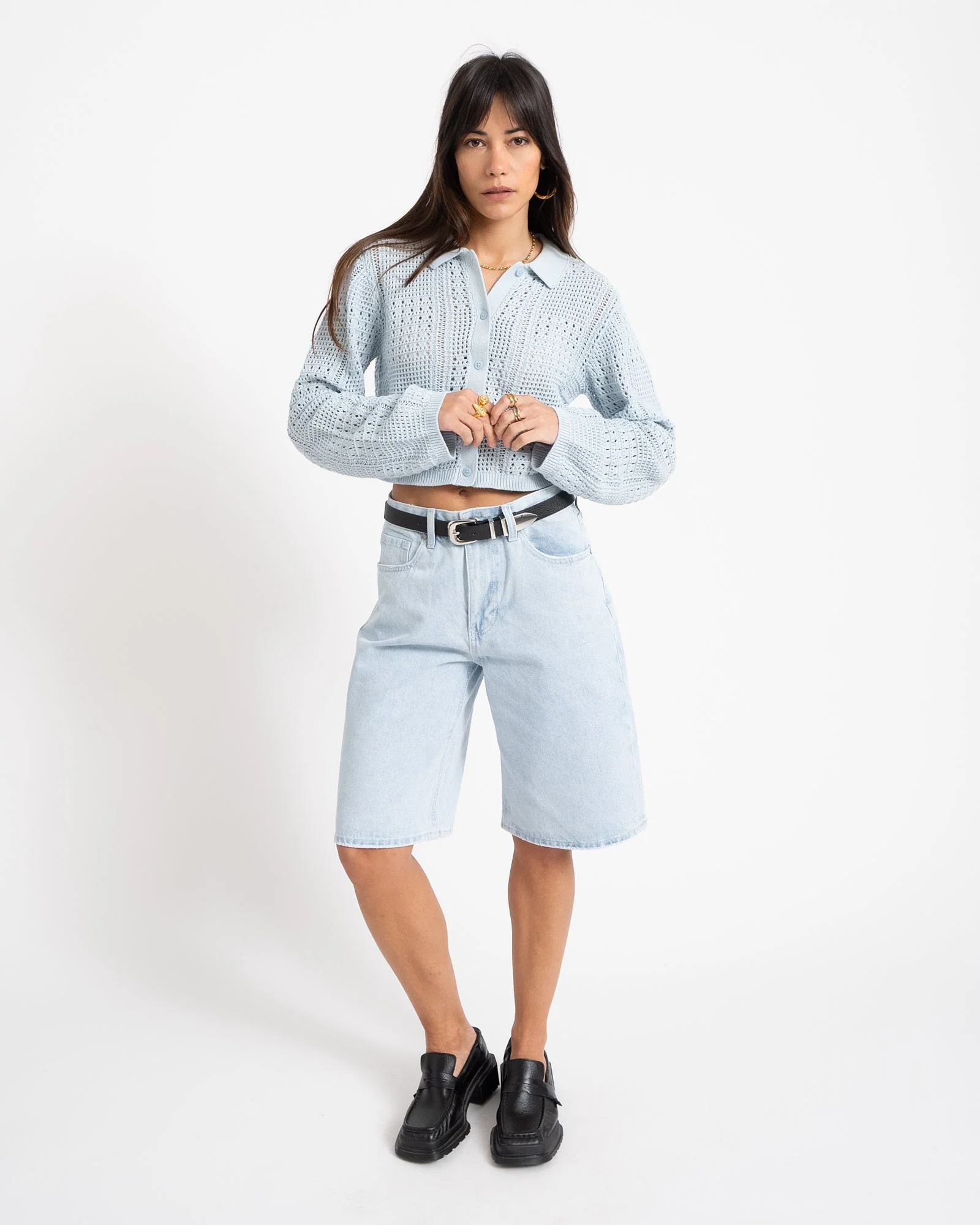 Sue Polo Neck Knit Skyway - Image 4