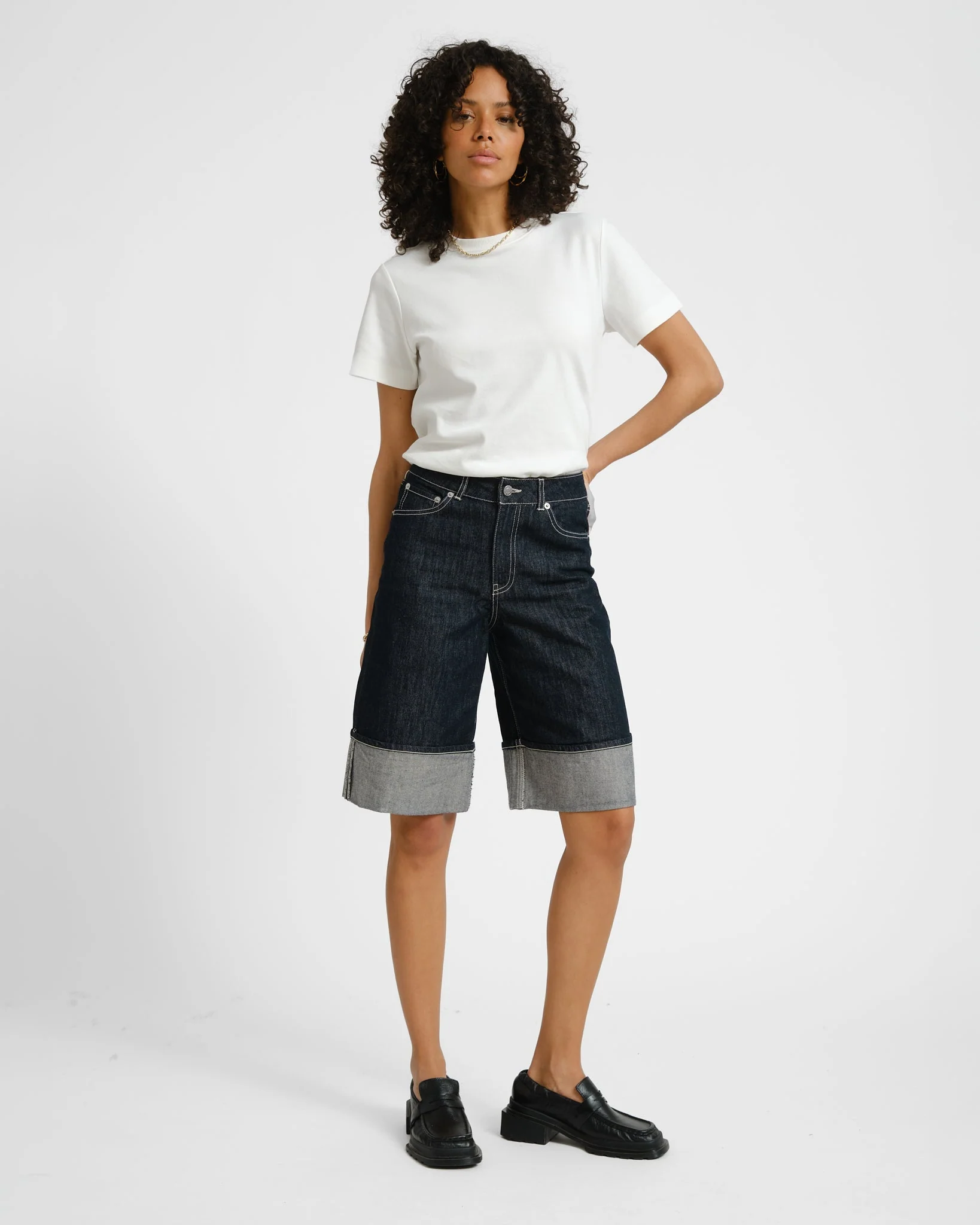 Tokyo Vega Long Dark Blue Denim - Image 3