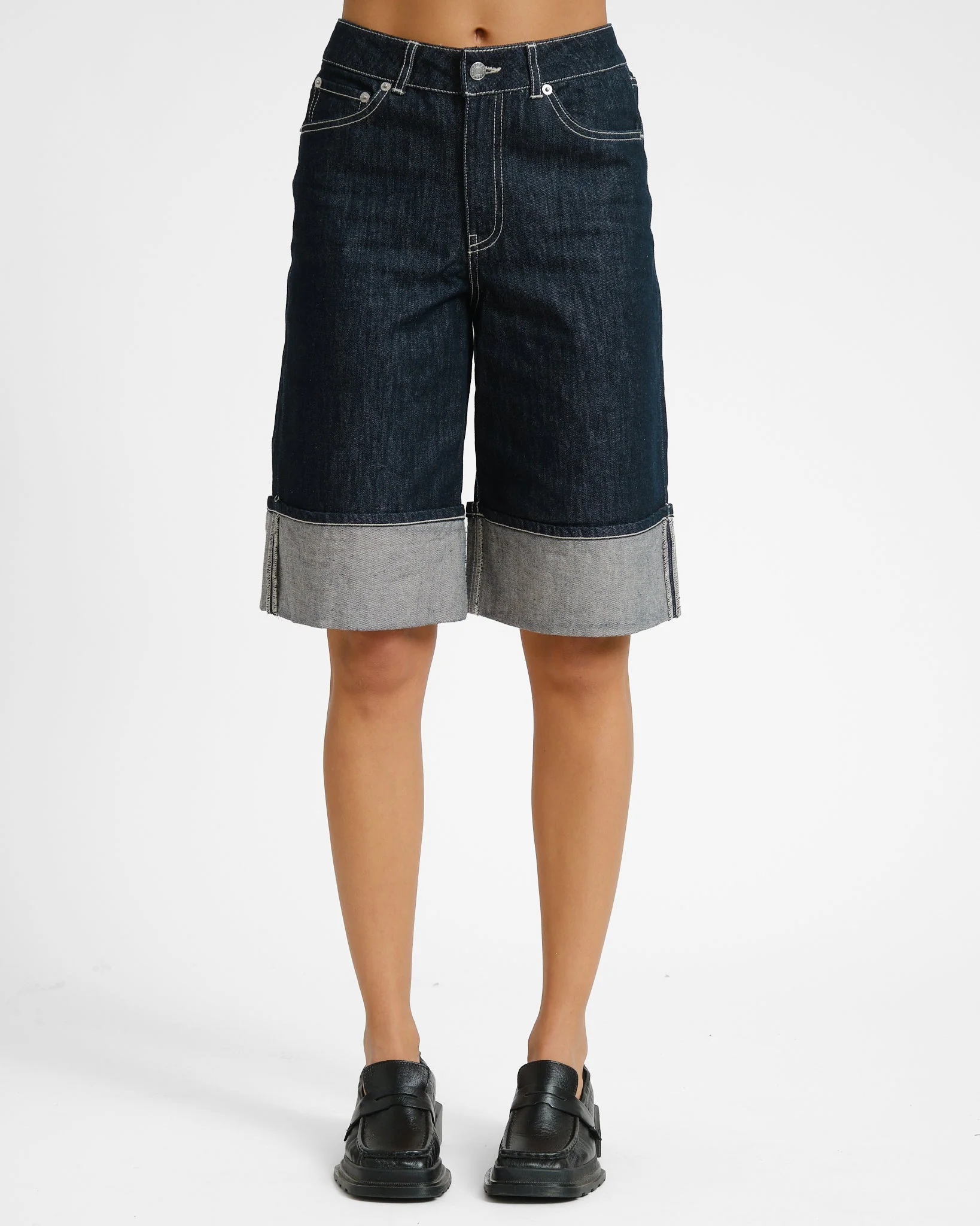 Tokyo Vega Long Dark Blue Denim - Image 4