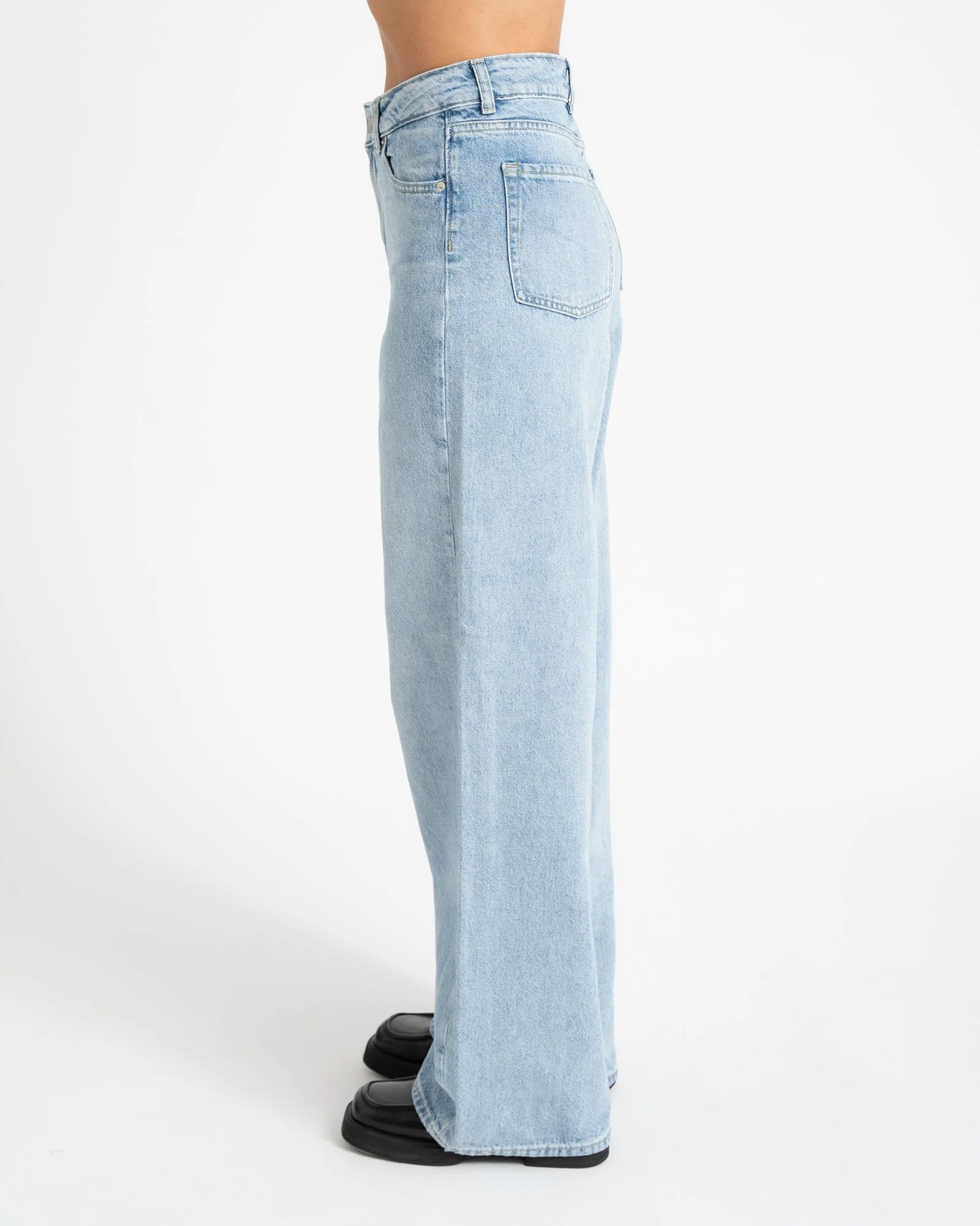 Tokyo Wide Denim Light Blue Denim - Image 4