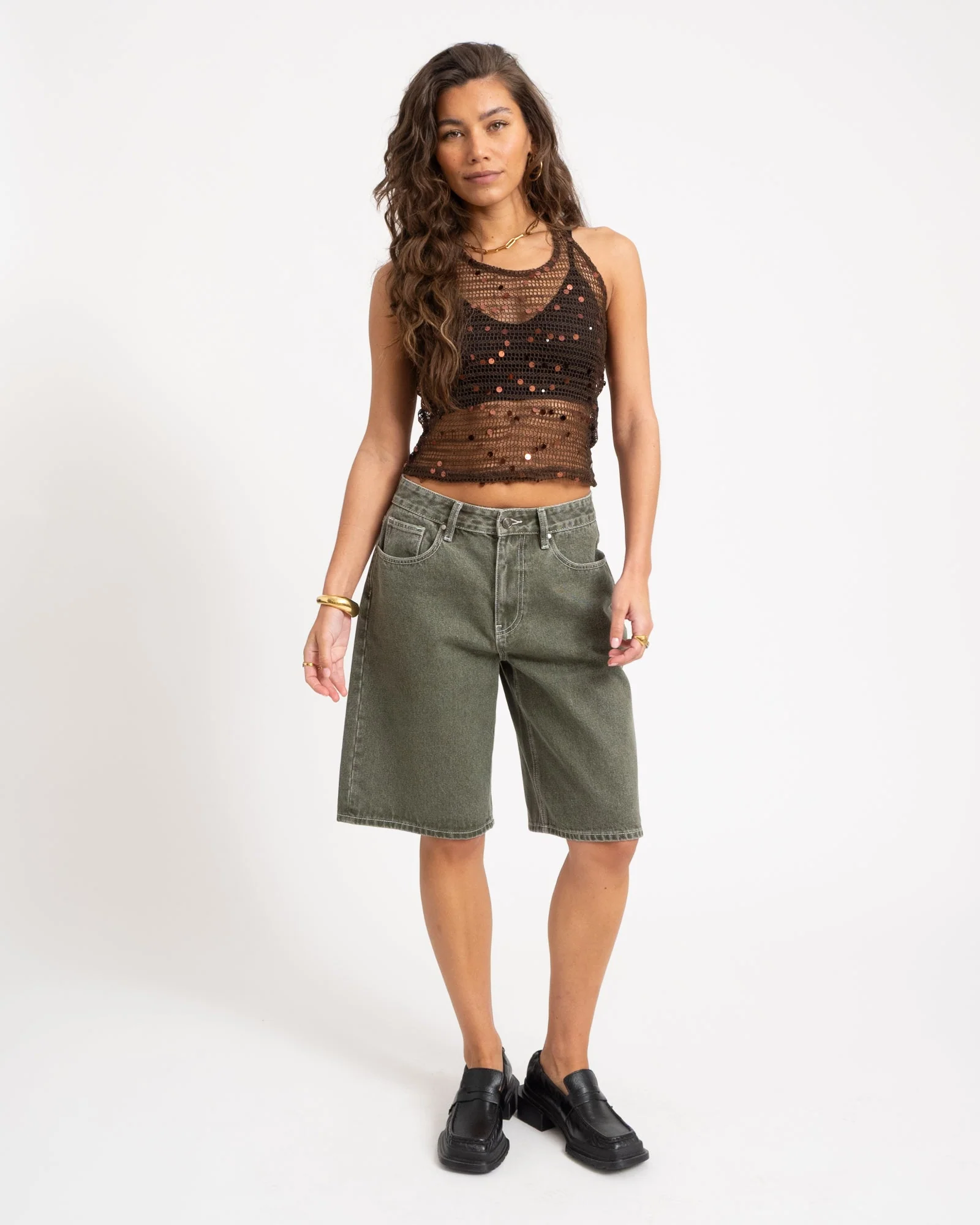 Willow Halterneck Top Knit Chocolate Martini - Image 2