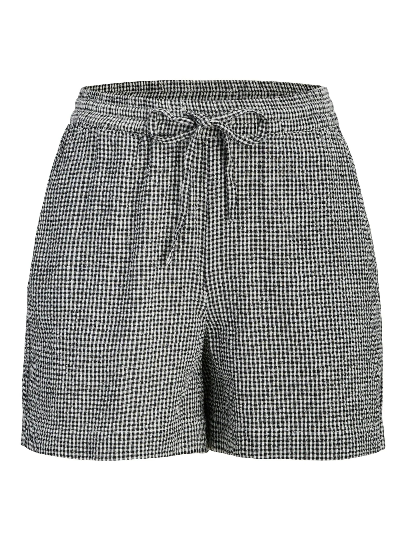 Zoe Seersucker Shorts Black - Image 8