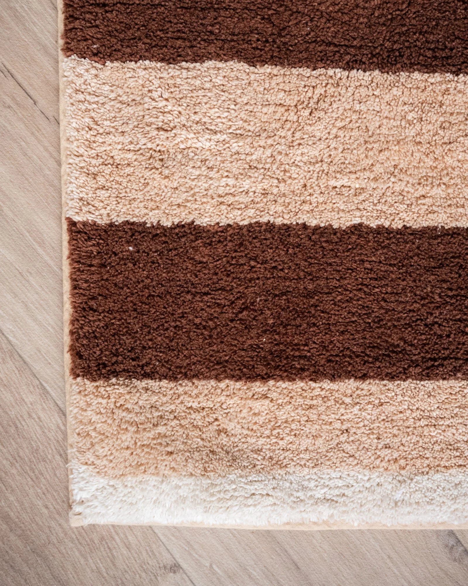 Badmat Stripe Brown Pink - Image 2