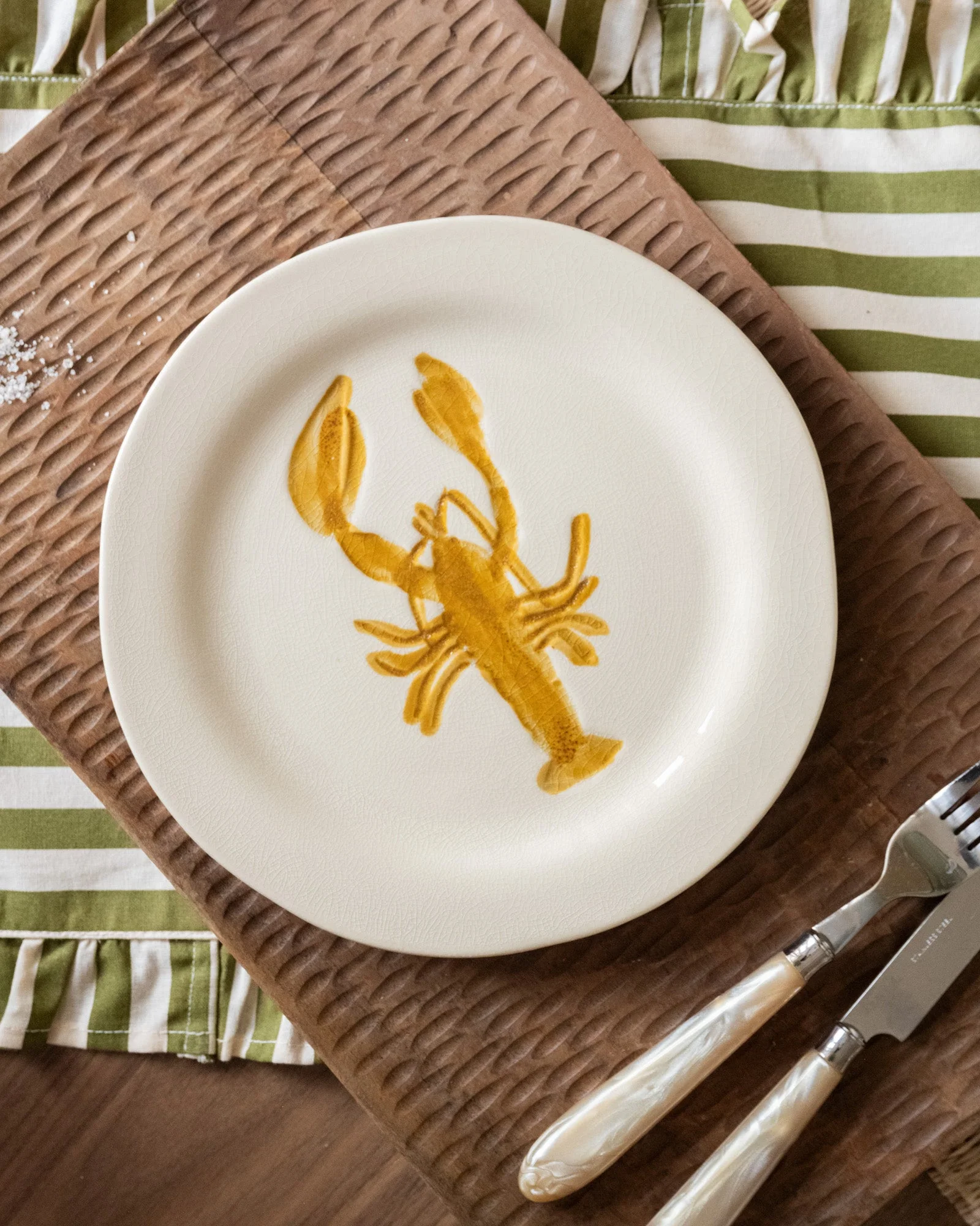 Large Plate Lobster Ceramic