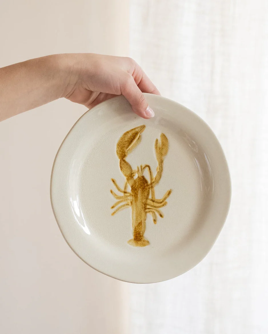 Large Plate Lobster Ceramic - Image 4