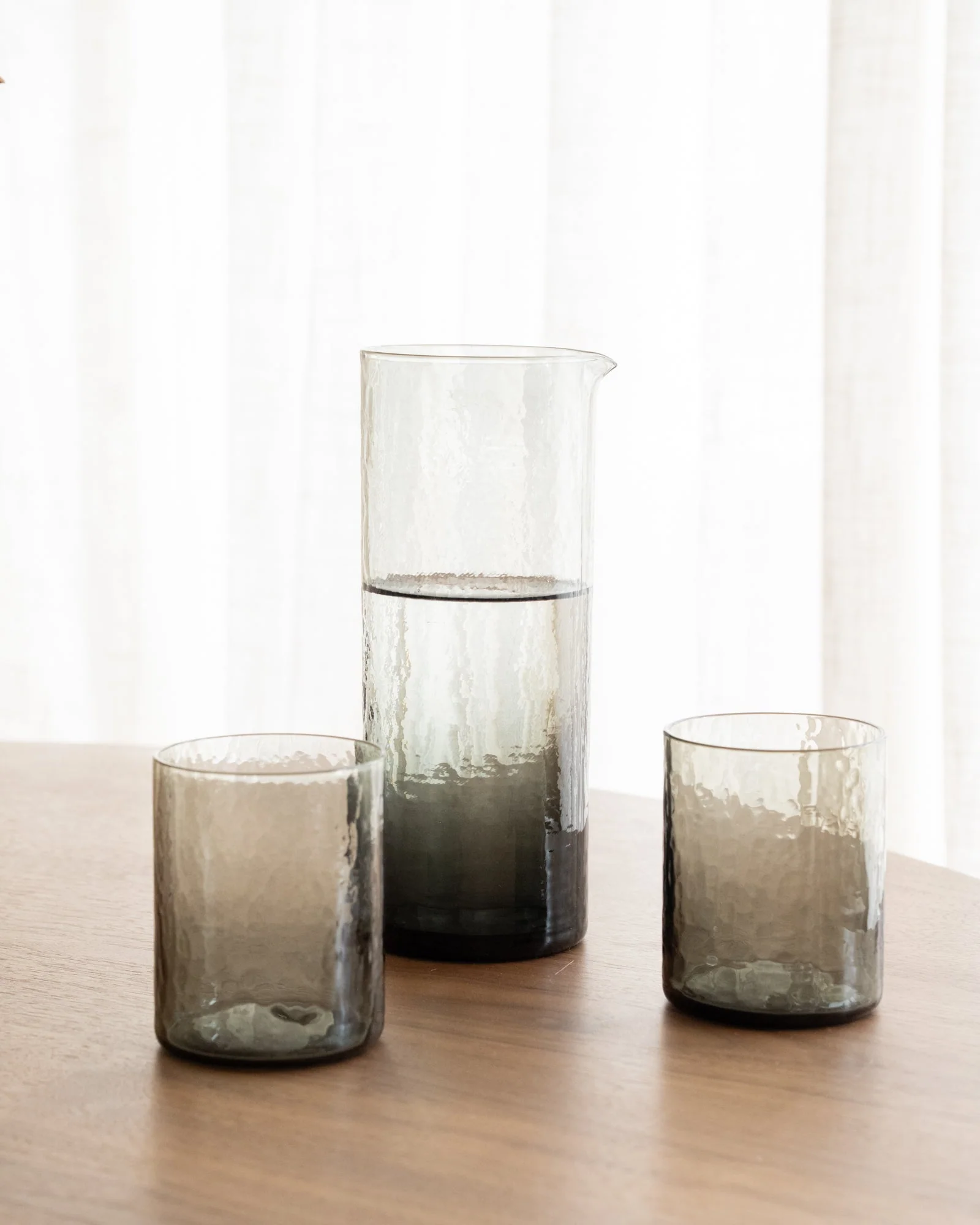 Carafe Mia Glass Grey