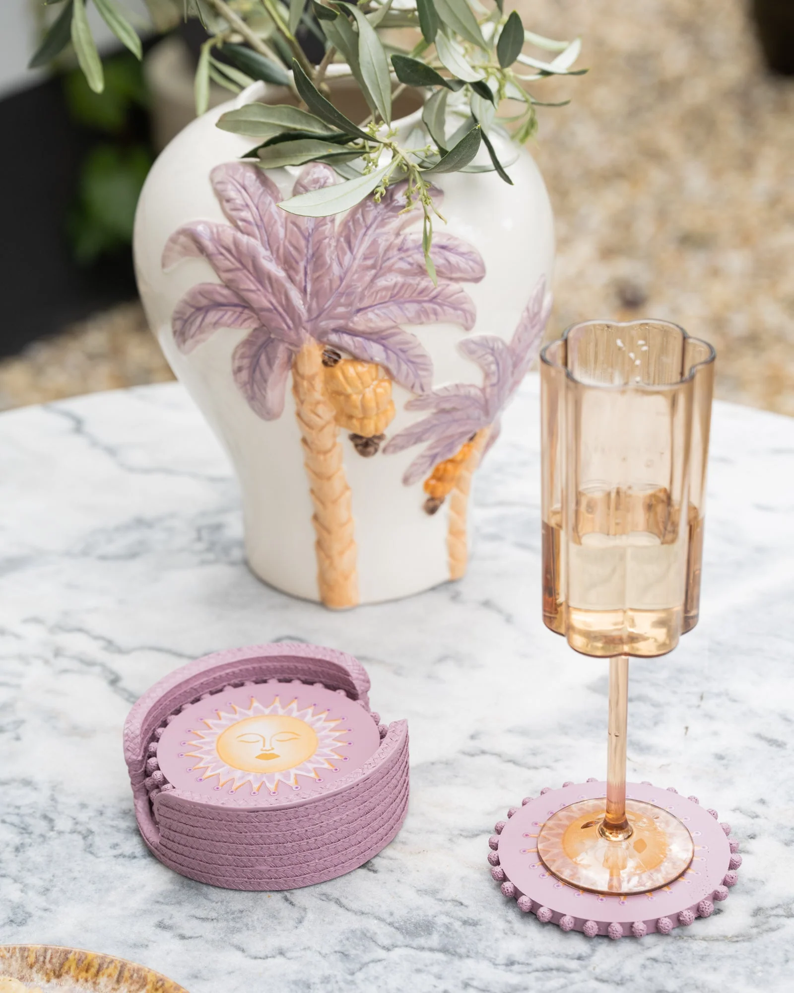 Set van 4 - Coasters Sun Lilac - Image 2
