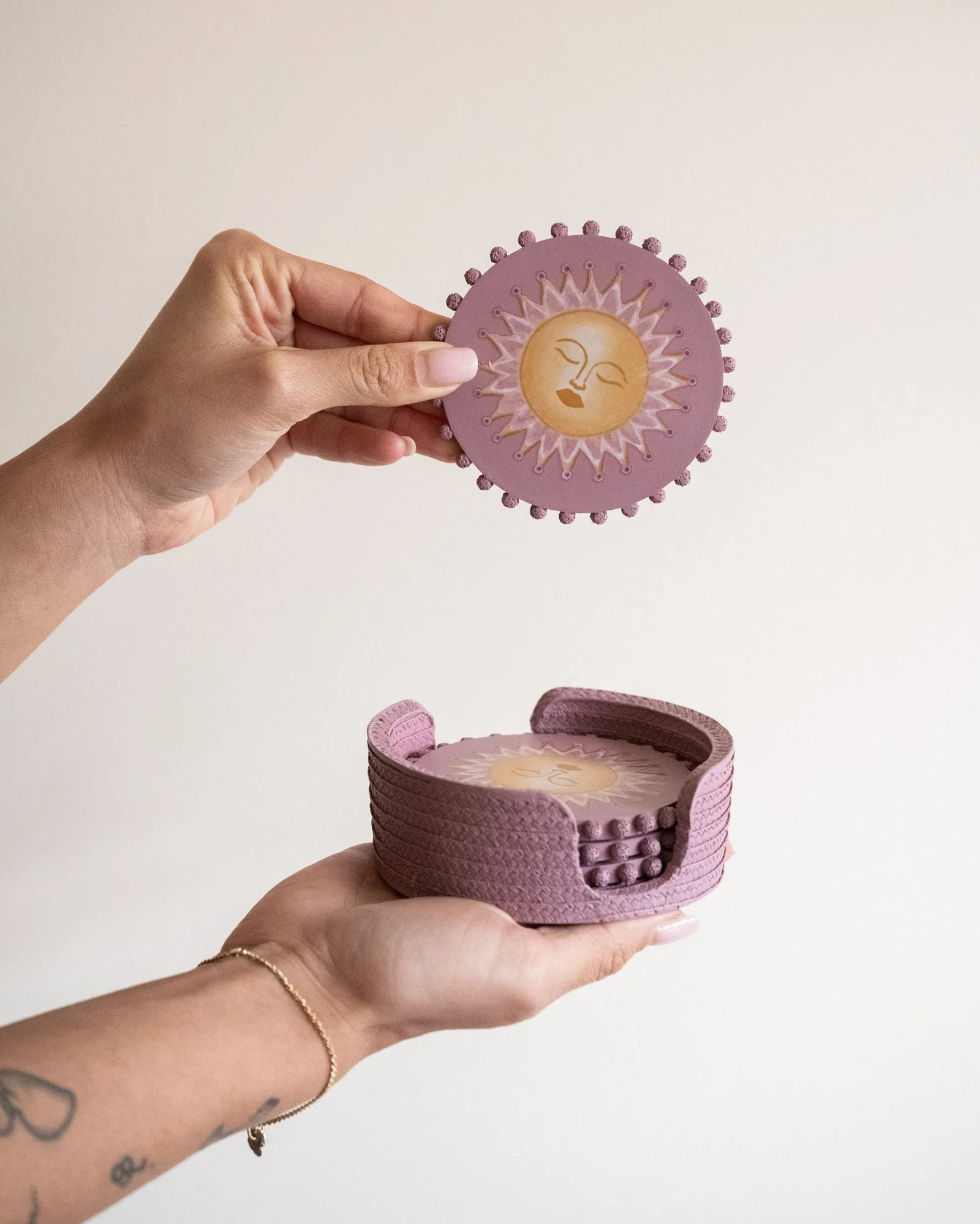 Set van 4 - Coasters Sun Lilac - Image 7