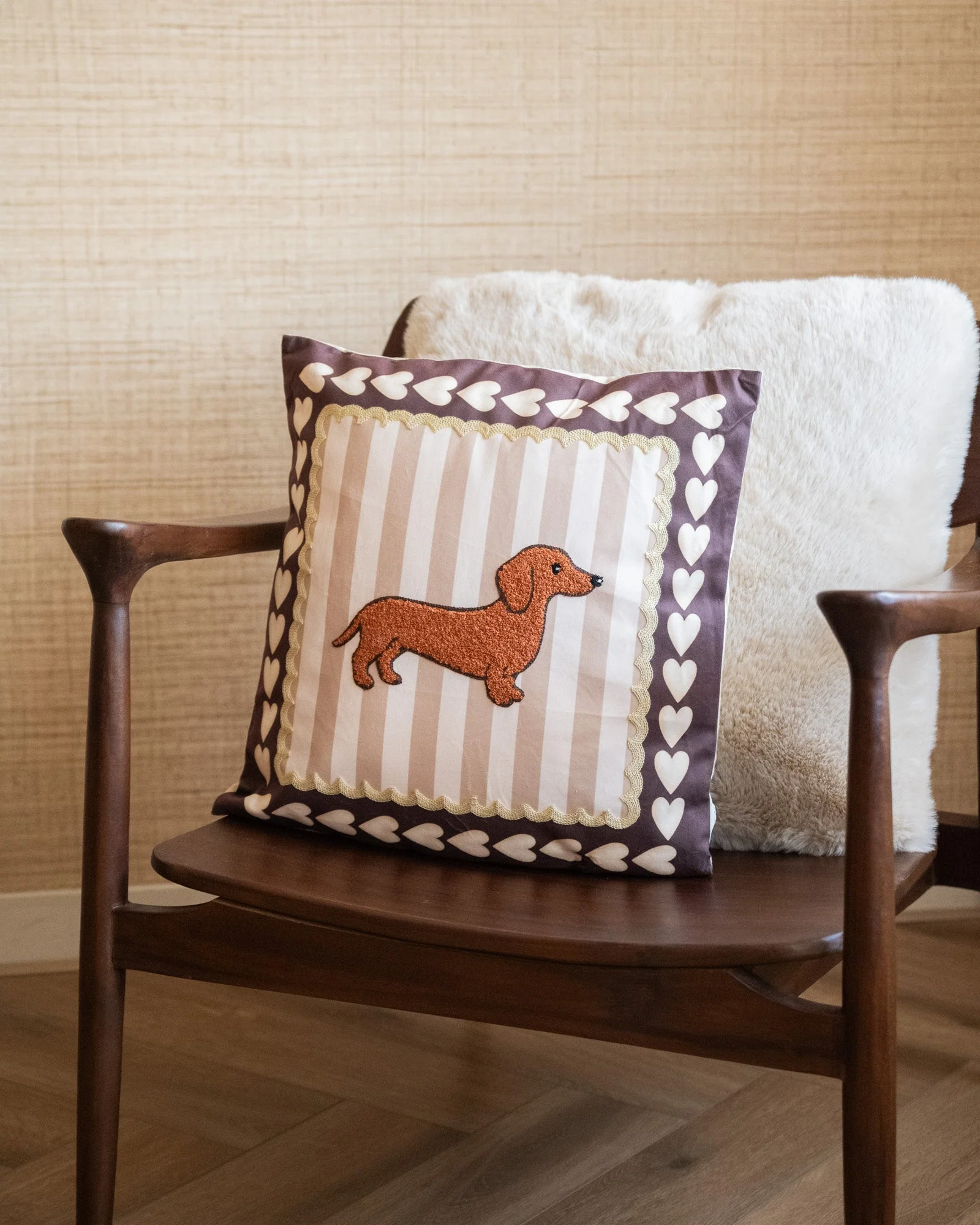 Cushion Sausage Dog Stripe - Image 4