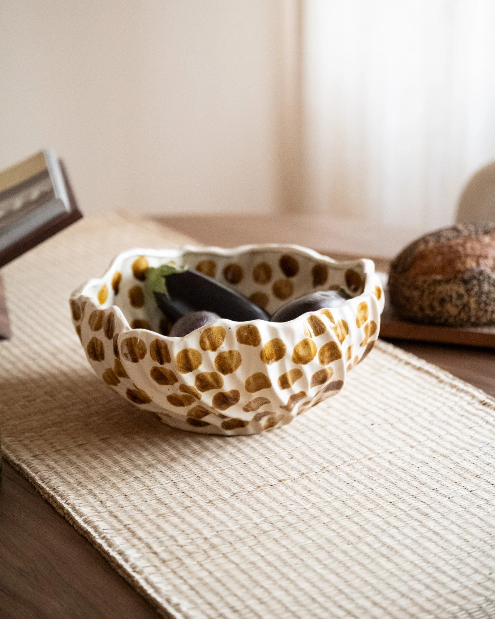 Large Bowl Dotti Brown - Image 4