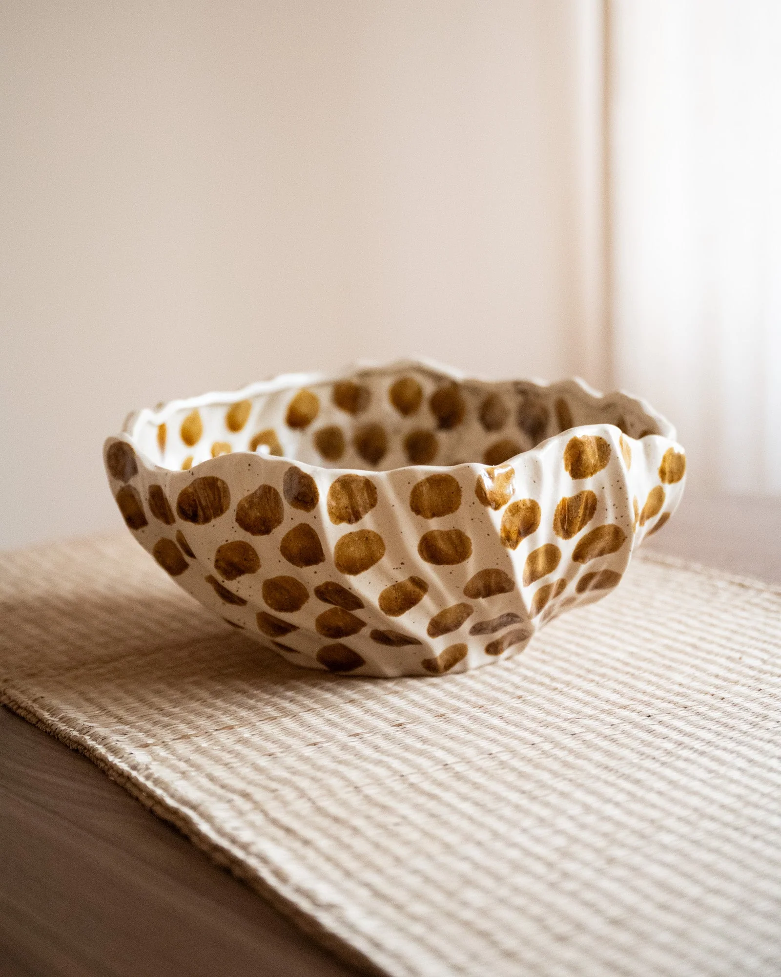 Large Bowl Dotti Brown - Image 5