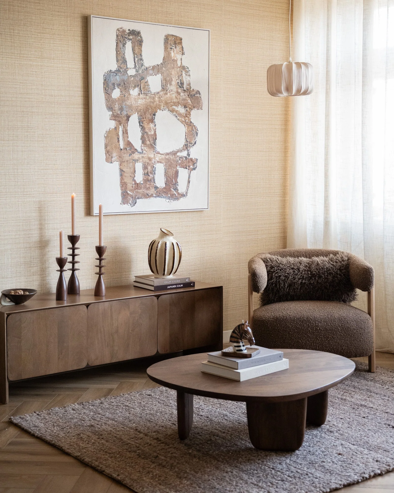 Grote Deco Vaas Aurealia Brown - Image 5