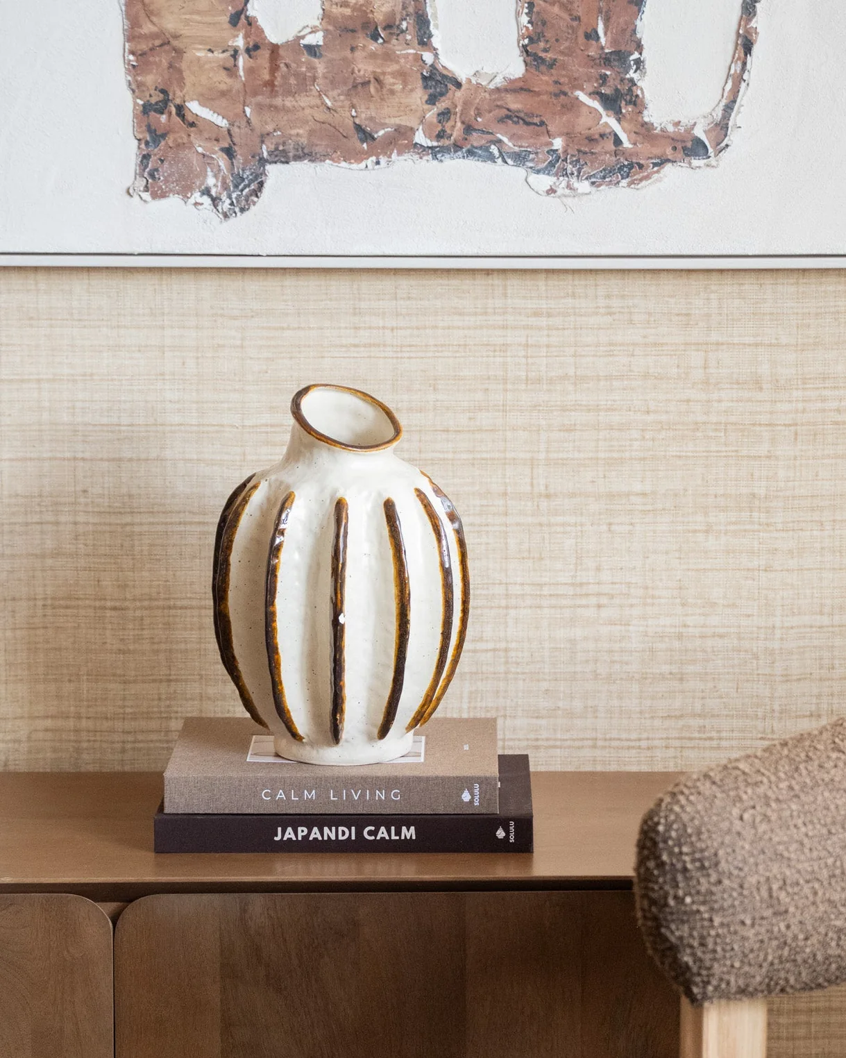Grote Deco Vaas Aurealia Brown - Image 6