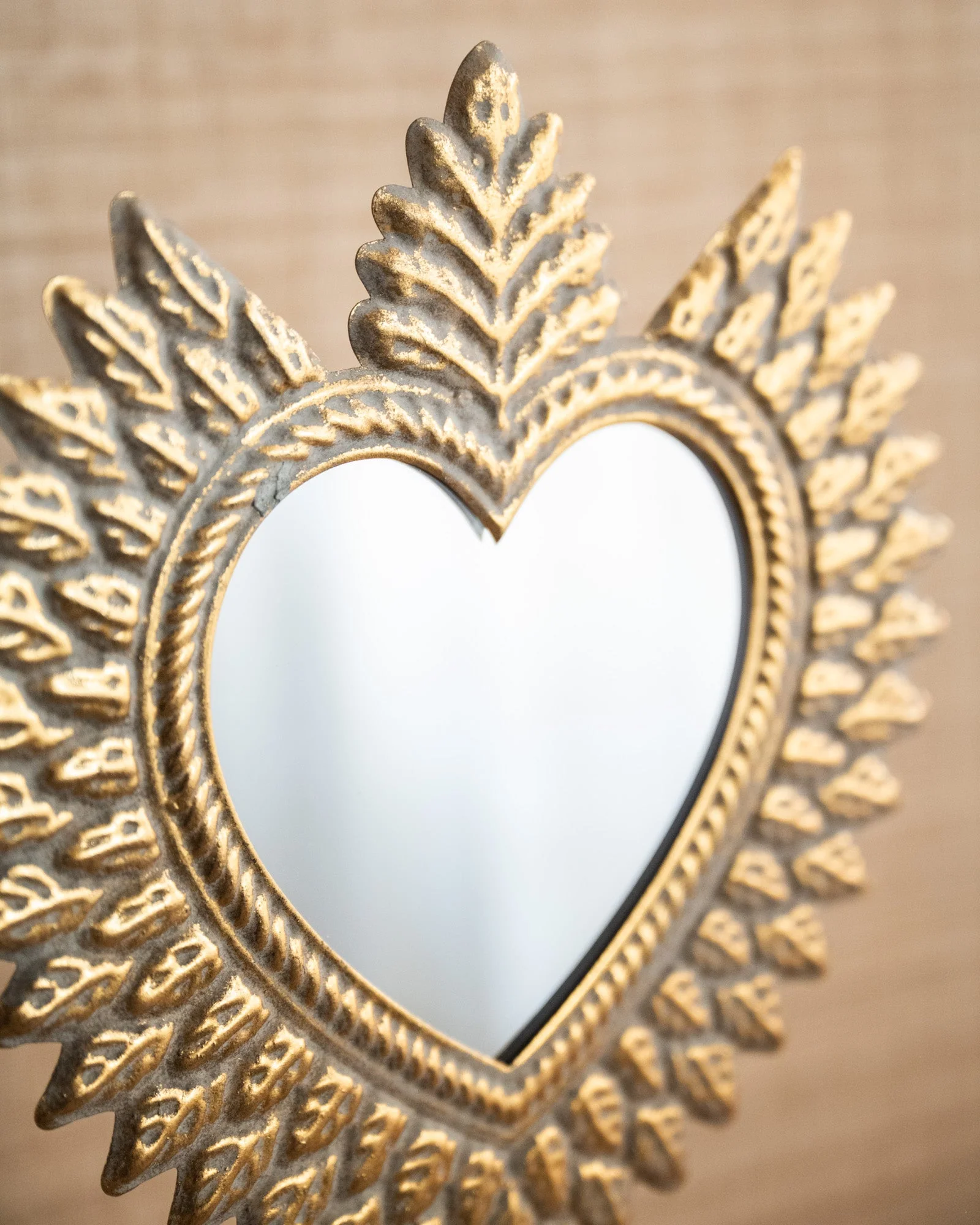 Spiegel On Base Heart Gold - Image 4