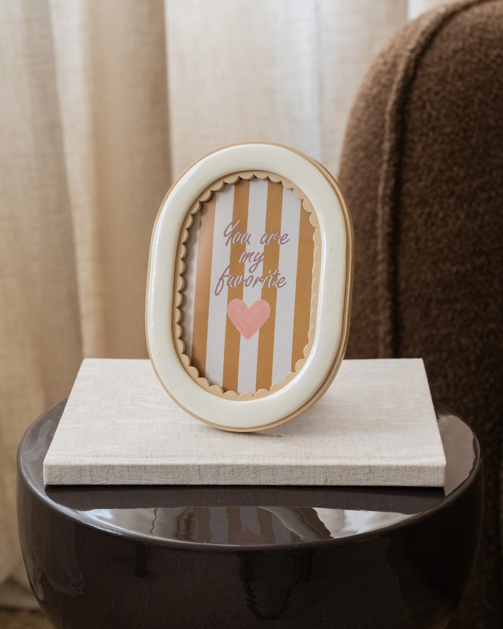 Fotolijst Oval Beige