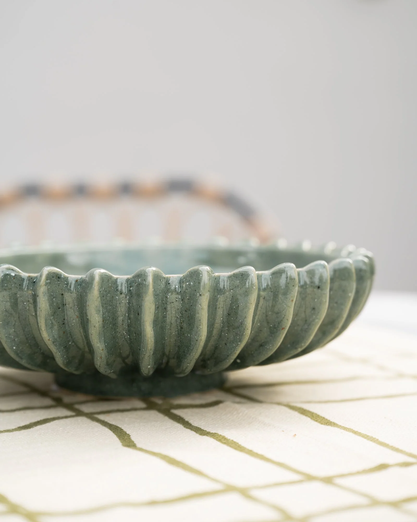 Bowl Ceramic Speckled Green - Image 5