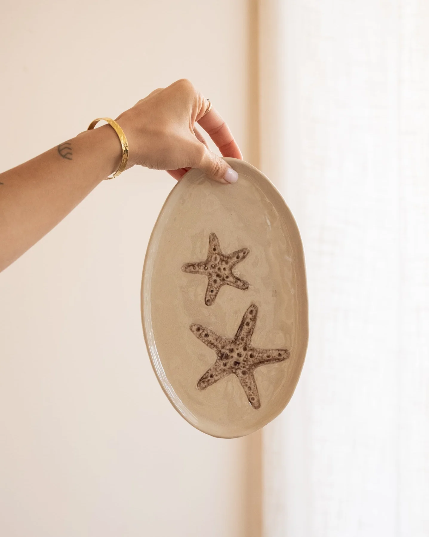 Serveerbord Starfish Ceramic