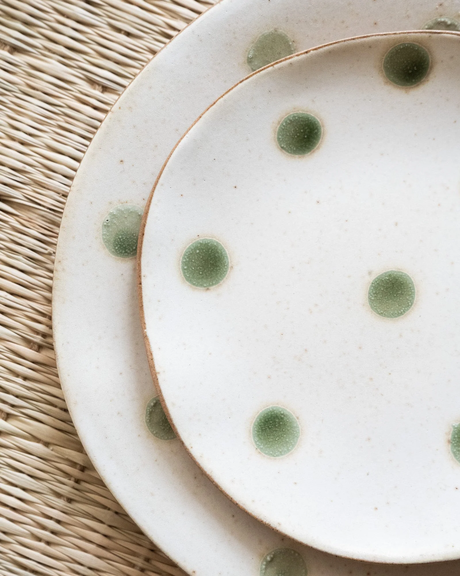 Small Plate Polka Dots Green - Image 7