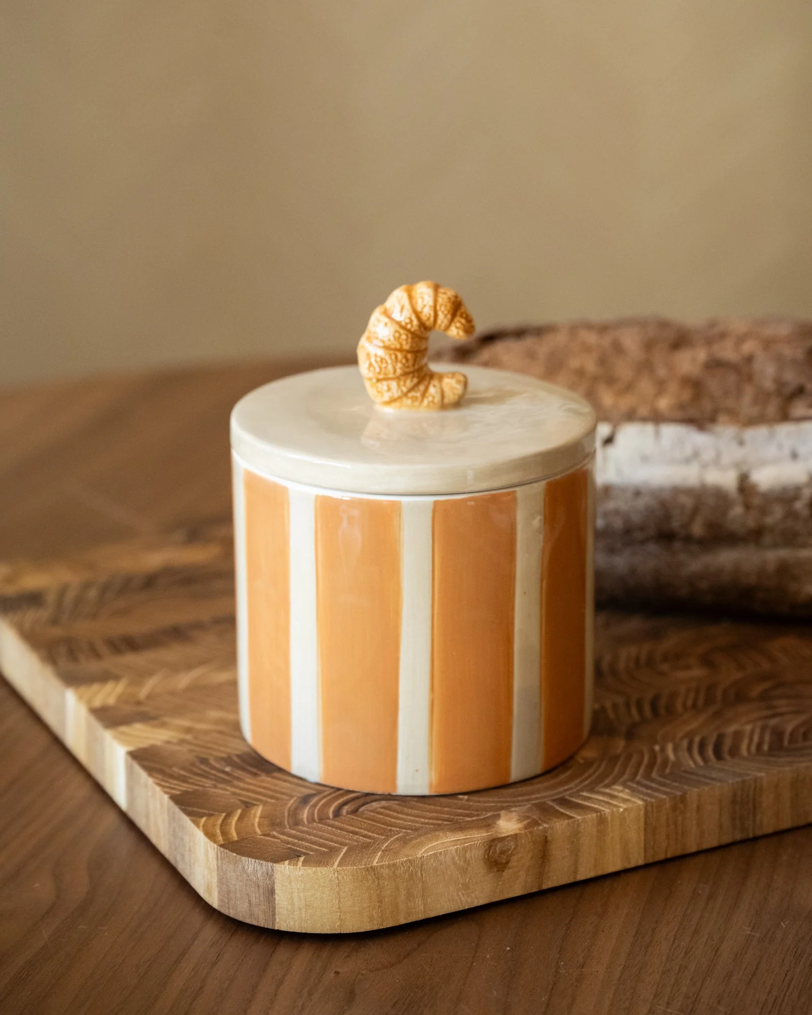 Handmade Storage Jar Croissant - Image 6