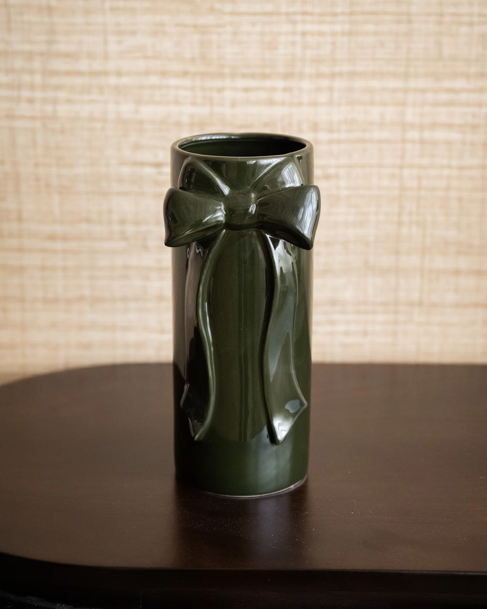 Deco Vaas Bow Moss Green Medium - Image 4