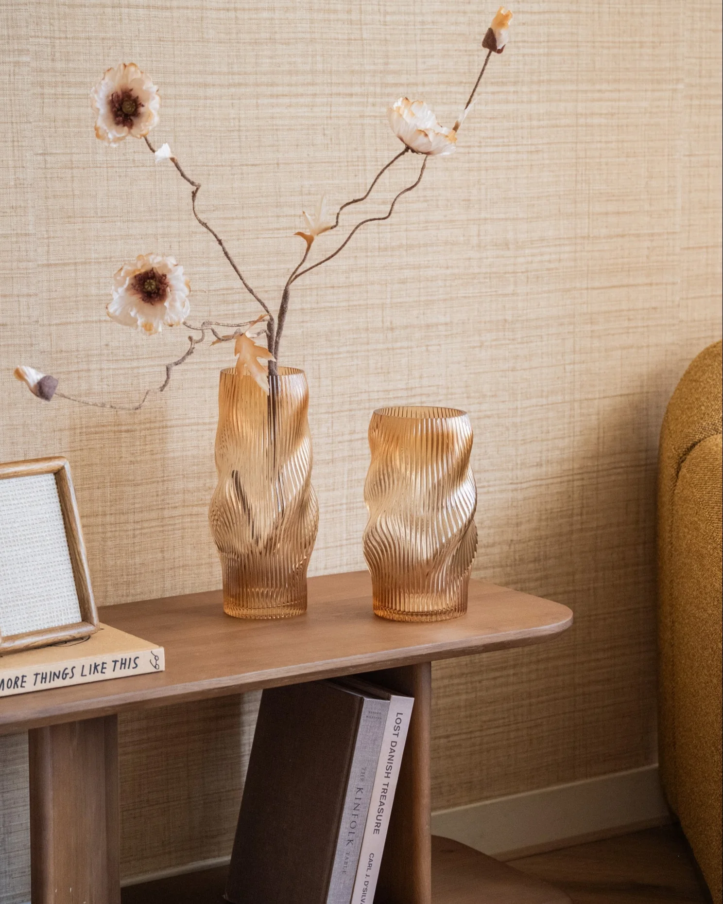 Vaas Glass Clear Brown - Image 4