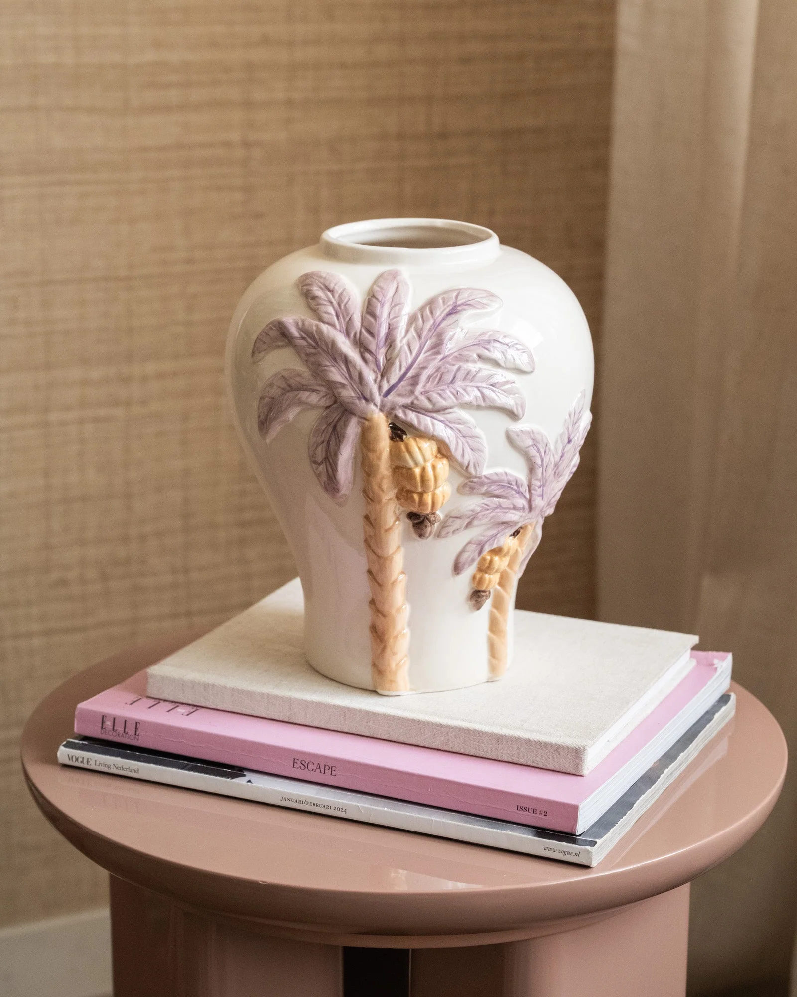 Deco Vaas Palm Tree Pastel - Image 3