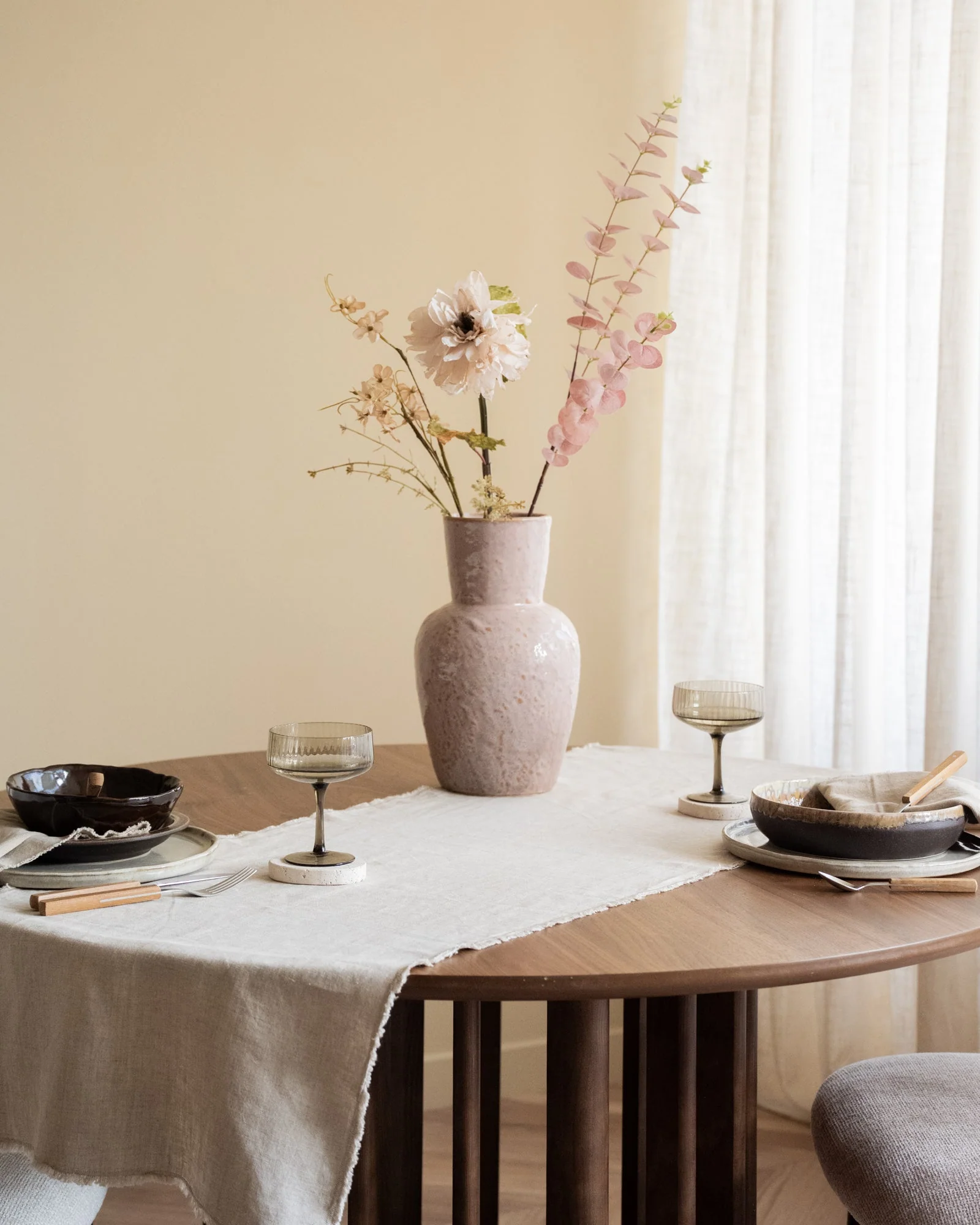 Deco Vaas Ceramic Dusty Pink - Image 7