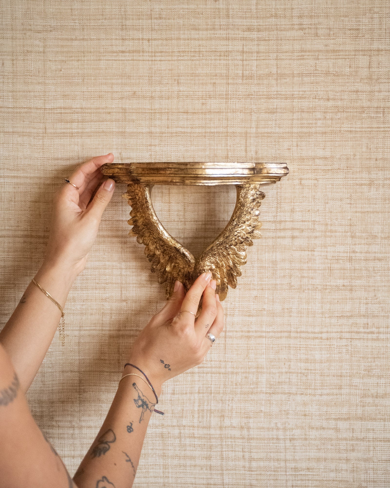 Wall Shelf Wings Goud - Image 3
