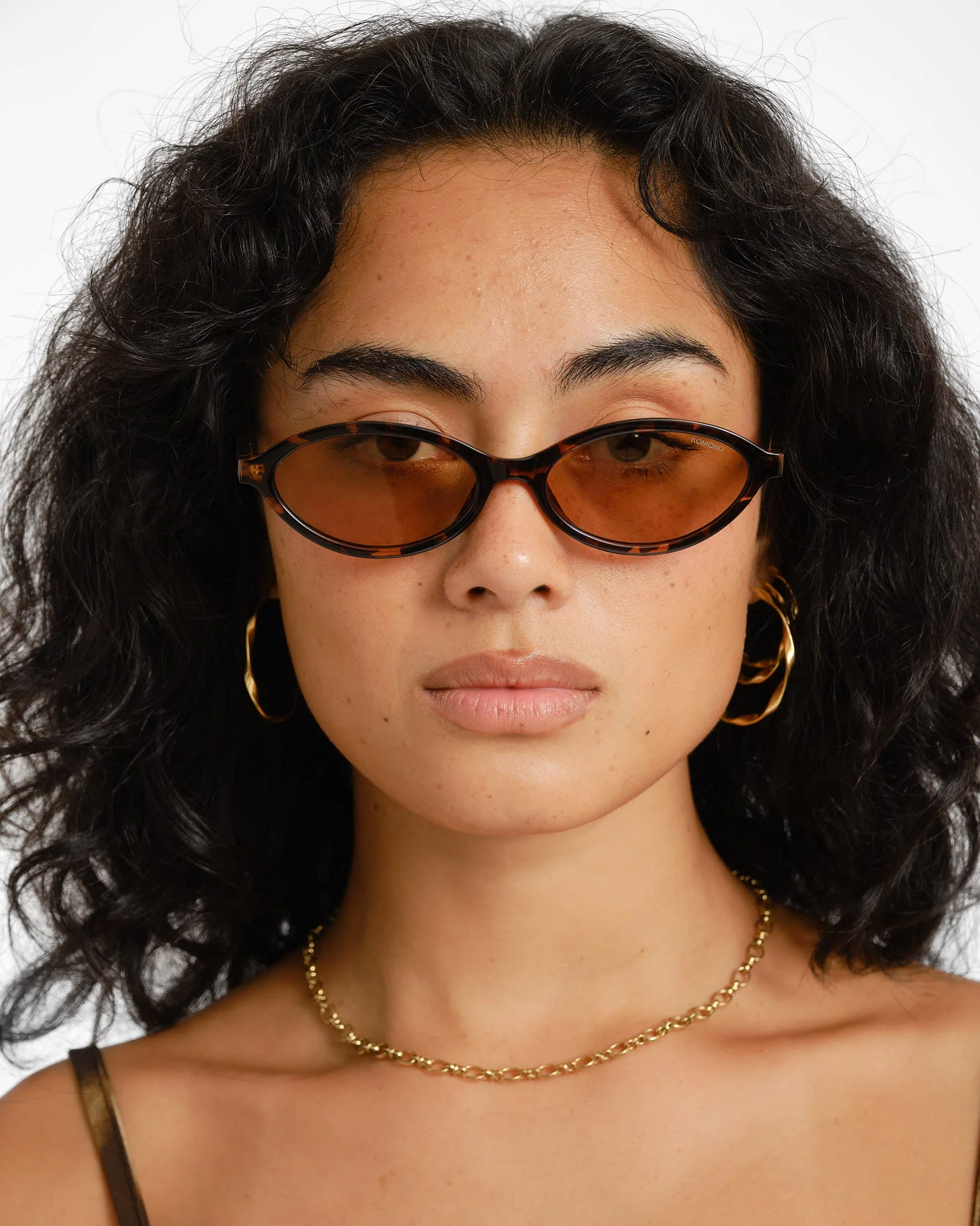Komono Sunglasses Doris Havana Amber Brown - Image 5