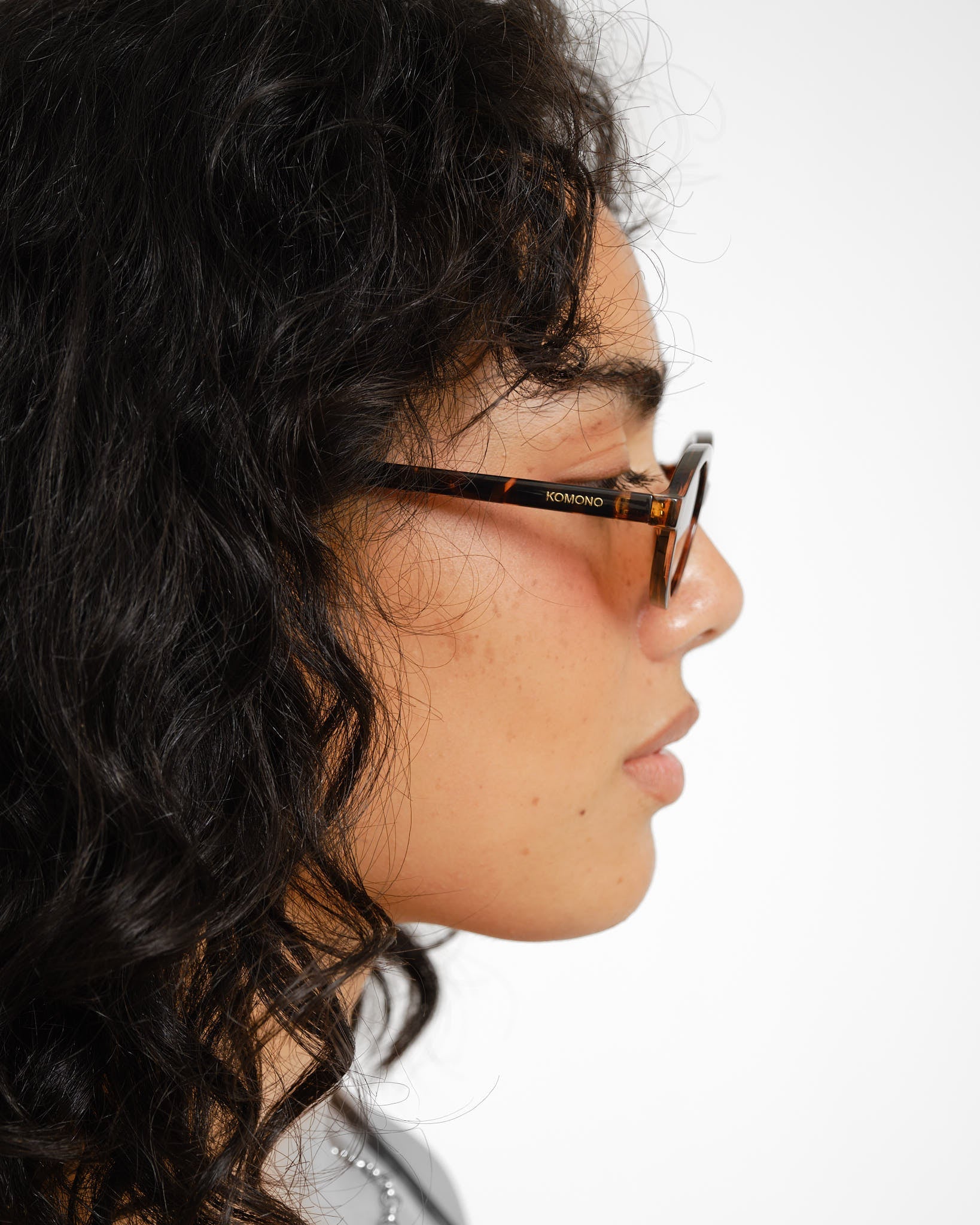 Komono Sunglasses Doris Havana Amber Brown - Image 6