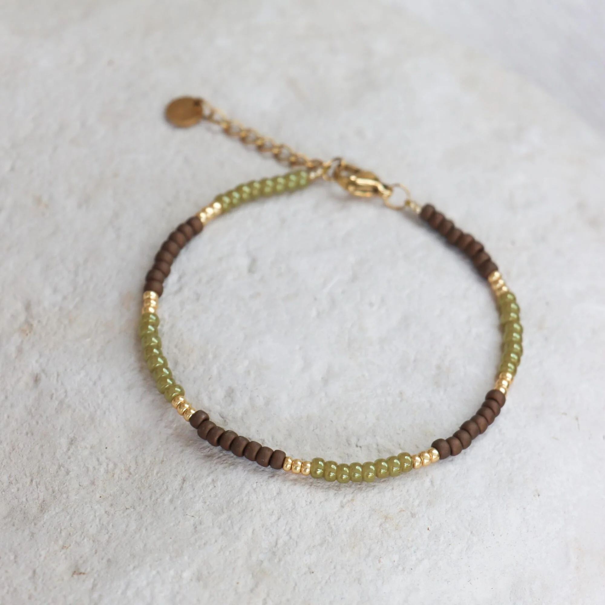 Bracelet Lasso Gold Green
