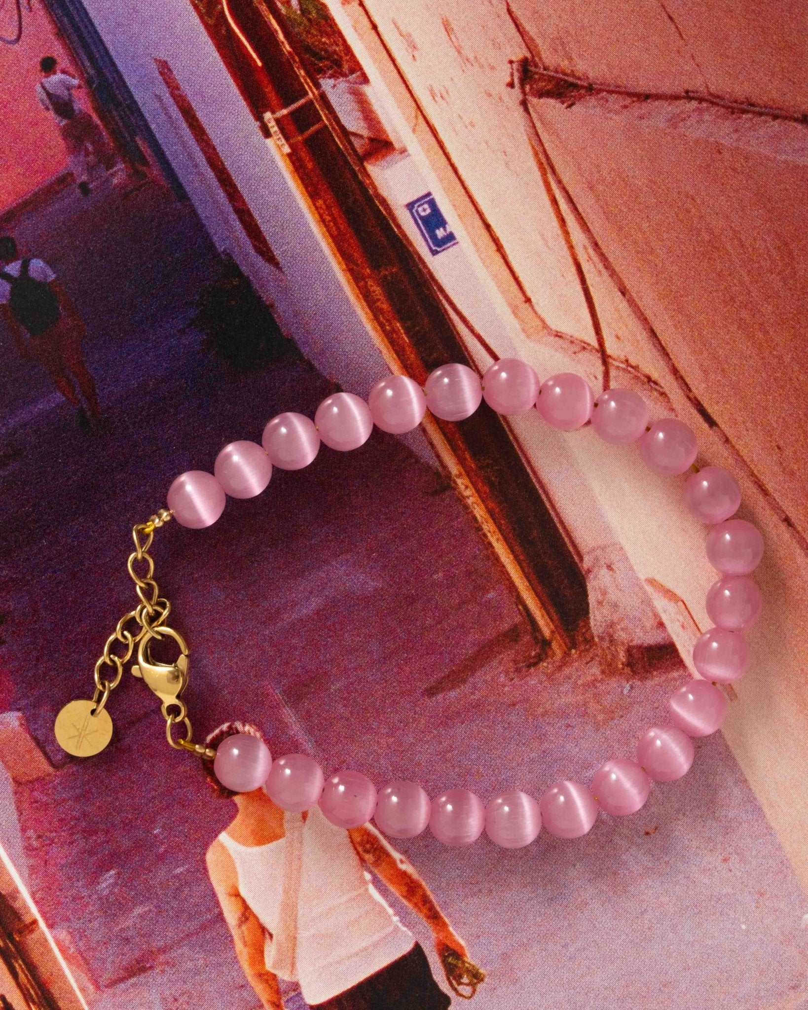 Armband Pink Snake Goud Roze - Image 4