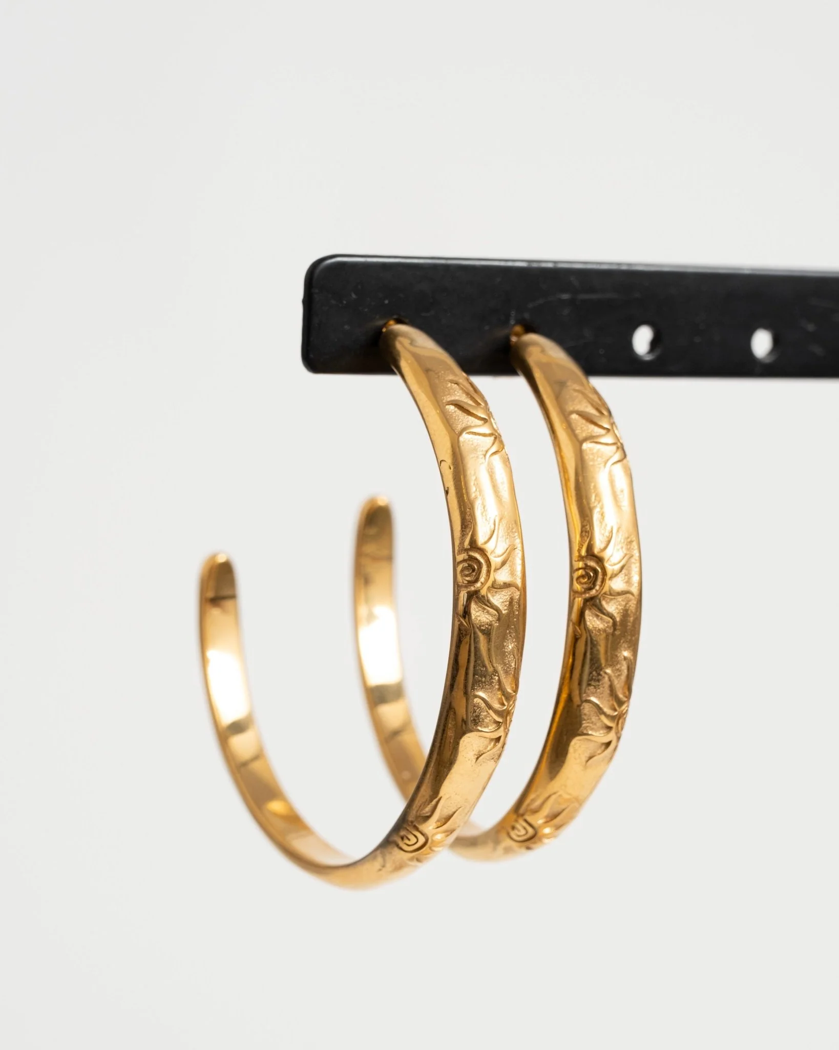 Set van 2 Oorbellen Sunlight Hoop Goud - Image 2