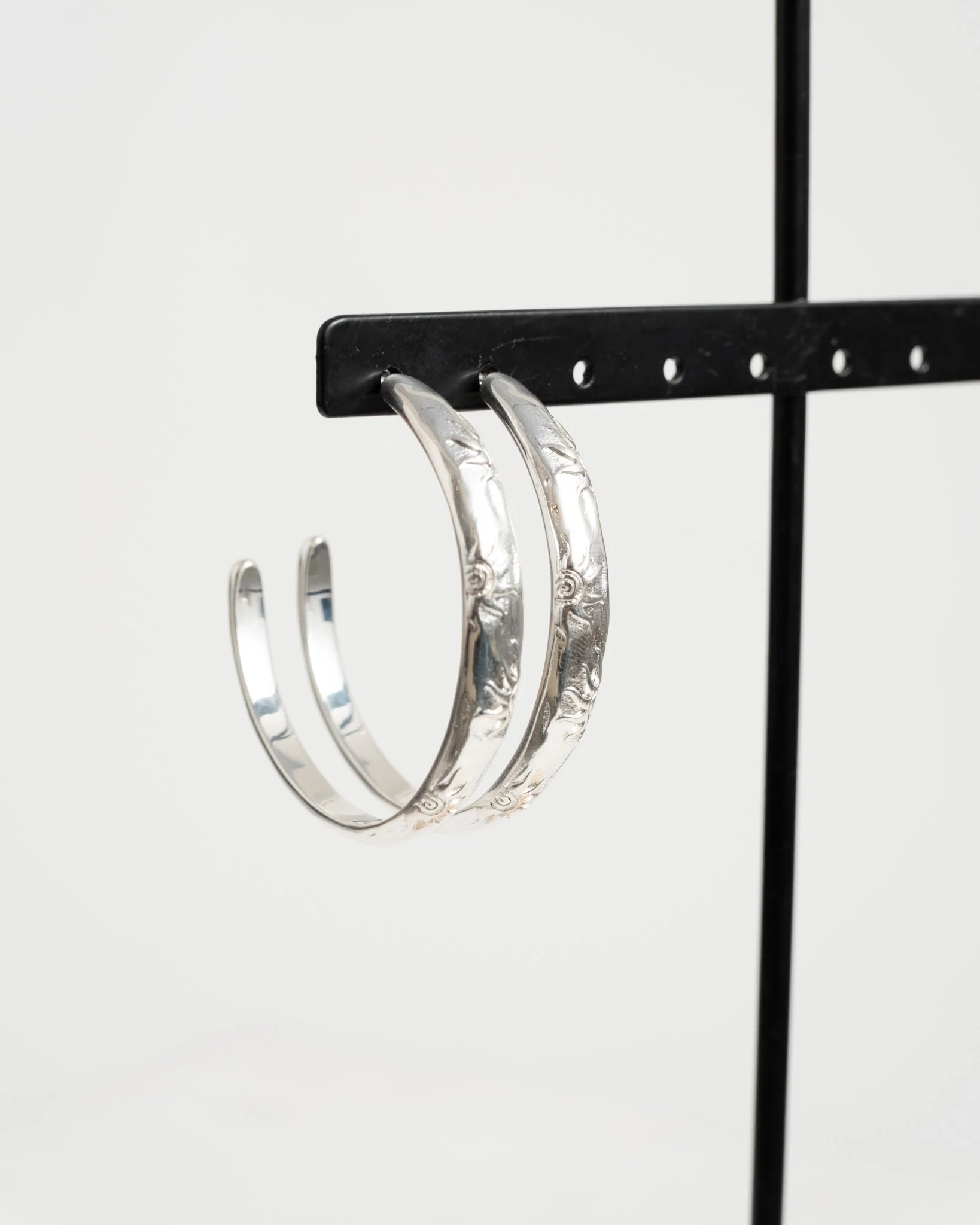 Set van 2 Oorbellen Sunlight Hoop Zilver