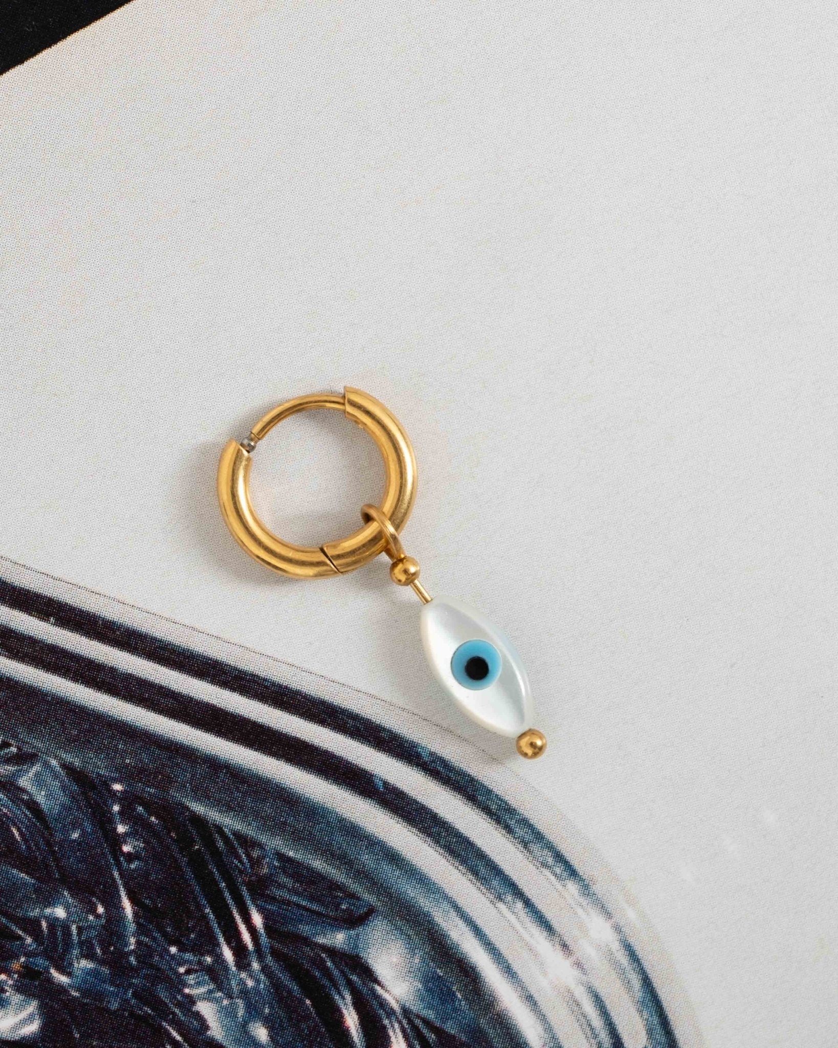 Set Of 2 Hoop Iris Gold