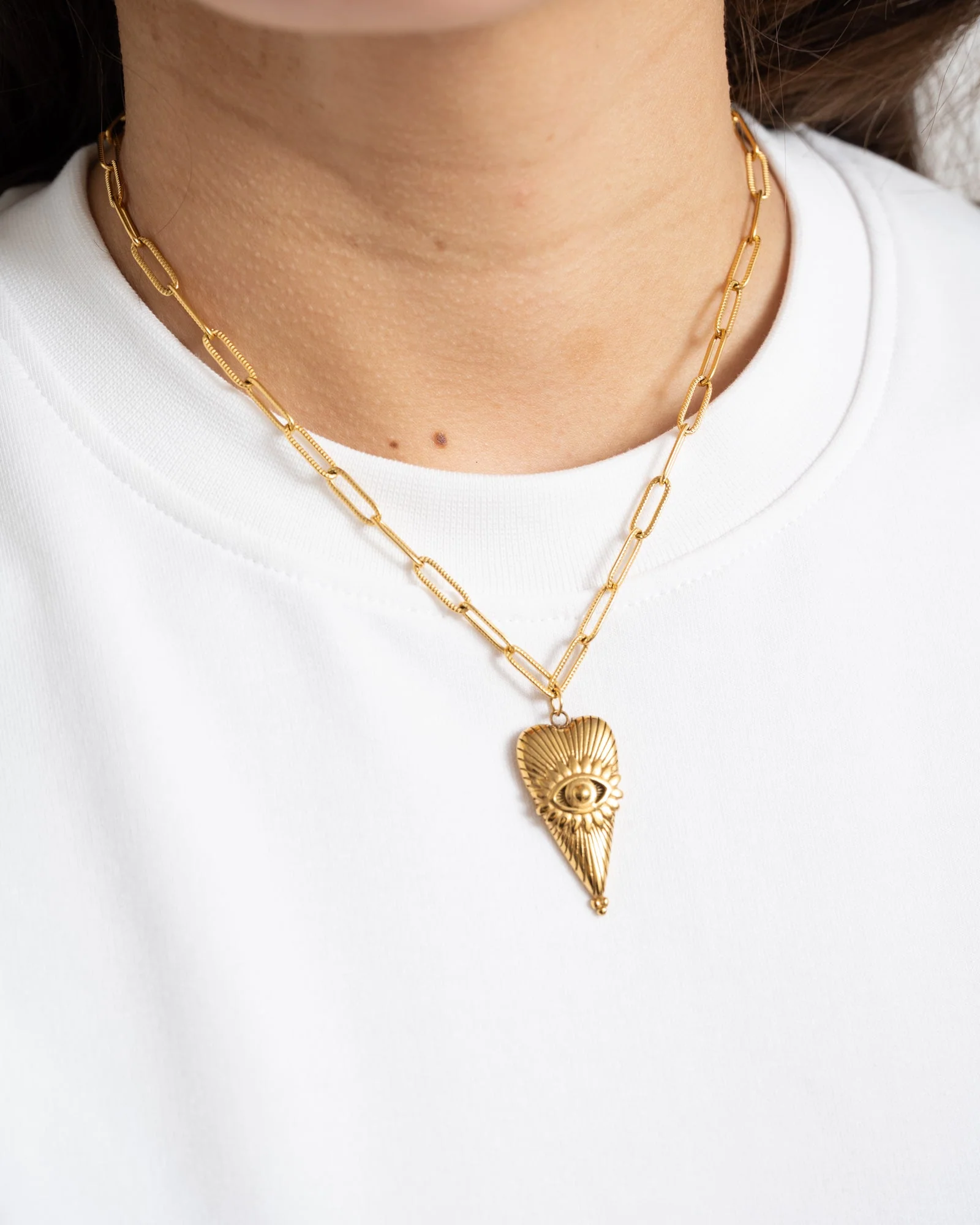 Ketting Eye of Love Goud - Image 2