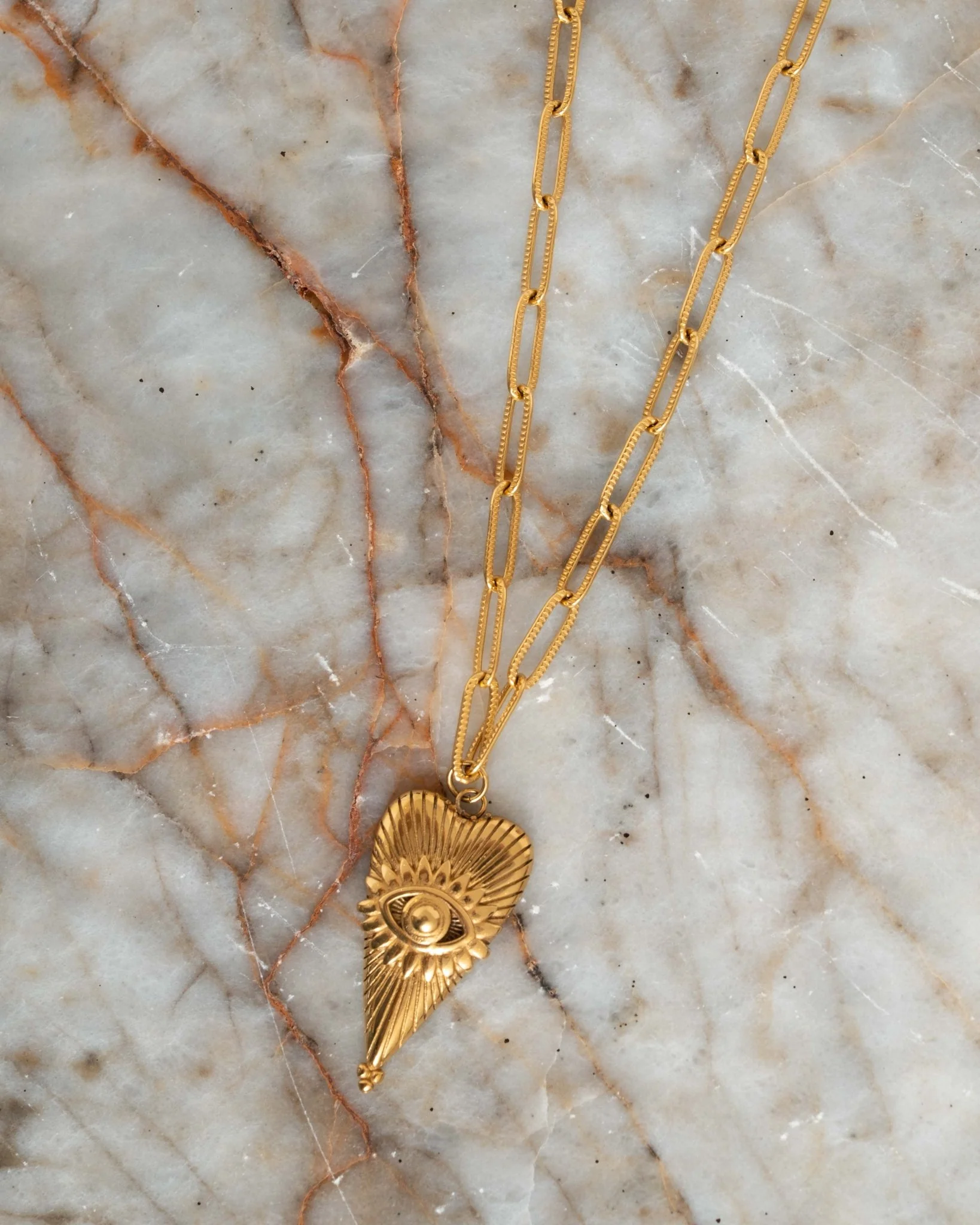 Ketting Eye of Love Goud - Image 3