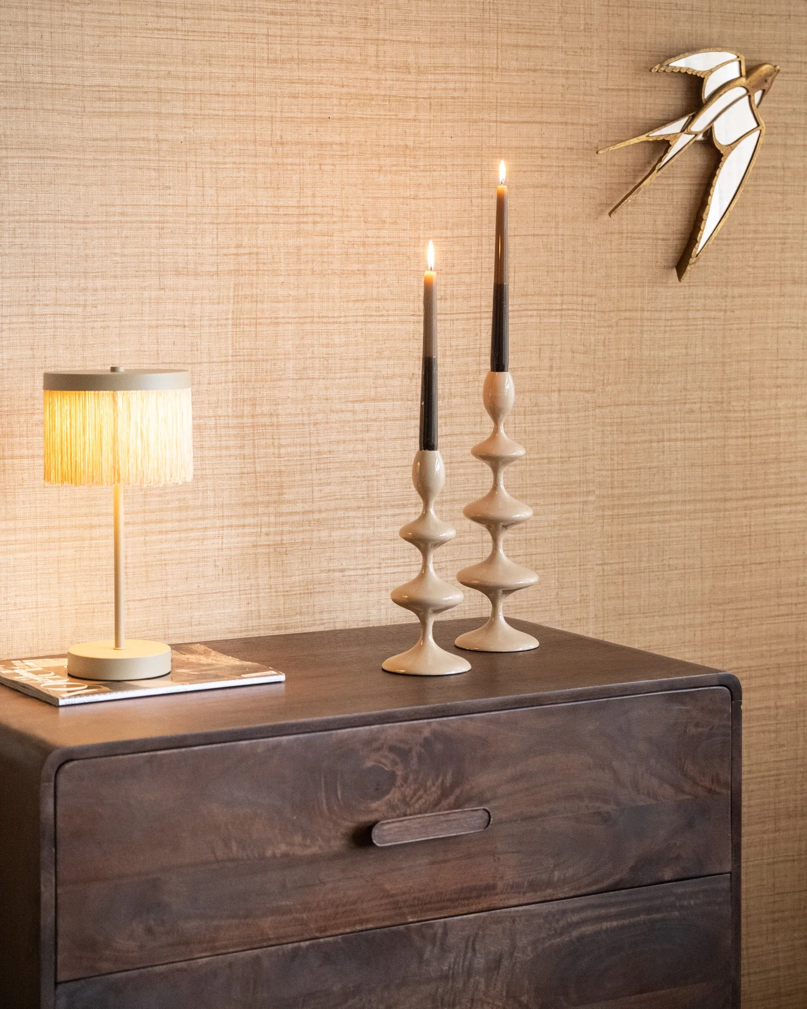 Candle Holder Vireen Sand - Image 5