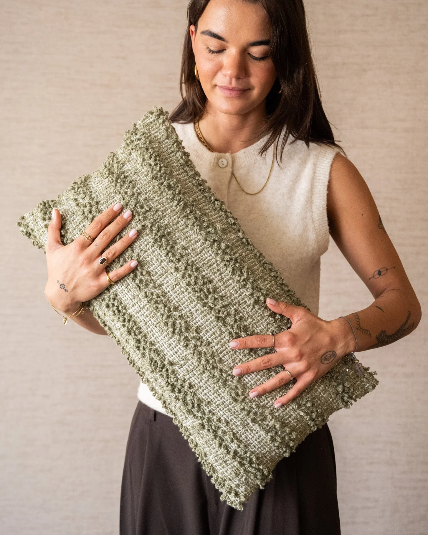 Cushion Maglie Olive Green 30x60