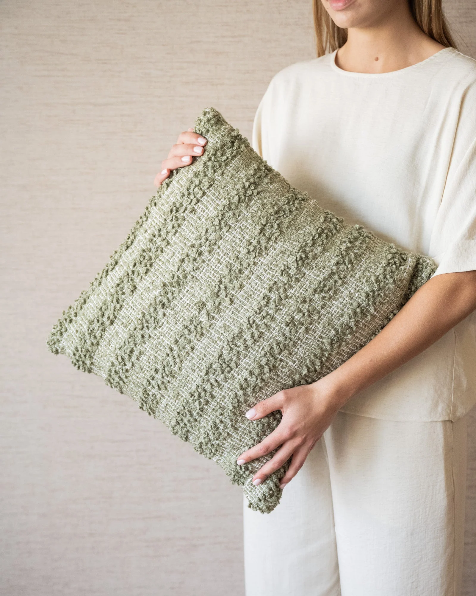 Cushion Maglie Olive Green 45x45