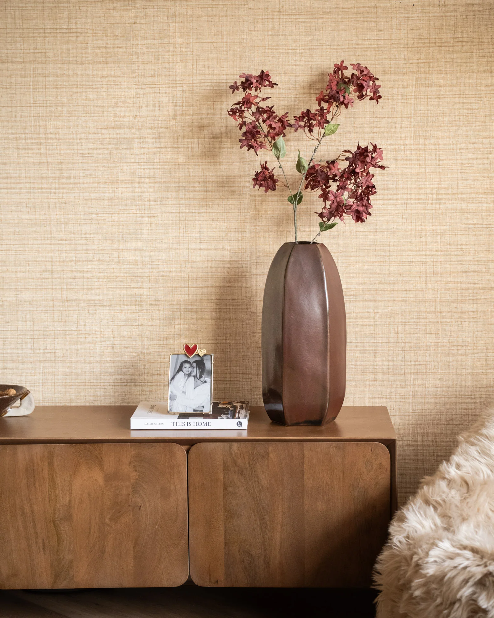 Grote Deco Vaas Serra Burgundy - Image 8