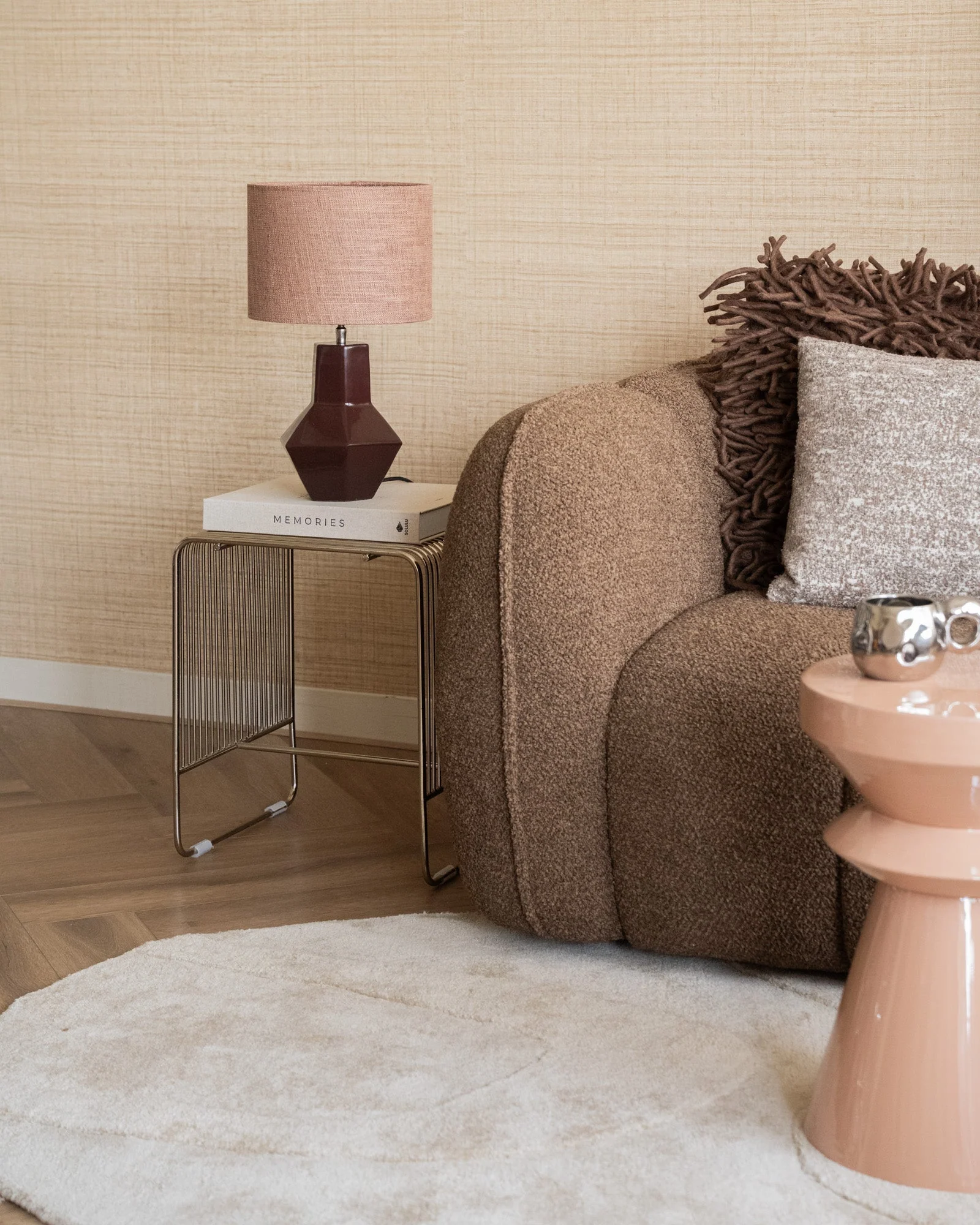 Table Lamp Calira Burgundy - Image 3