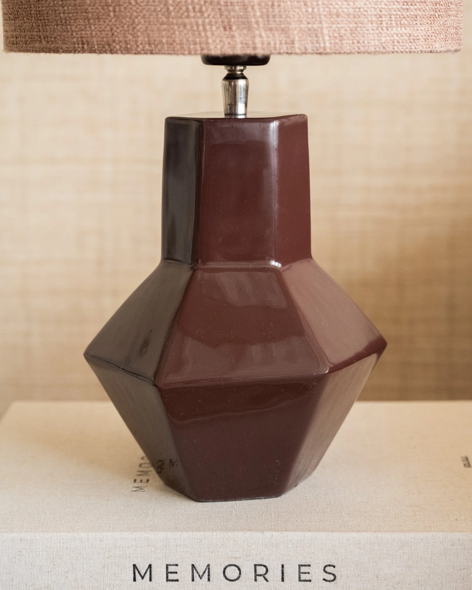 Table Lamp Calira Burgundy - Image 5