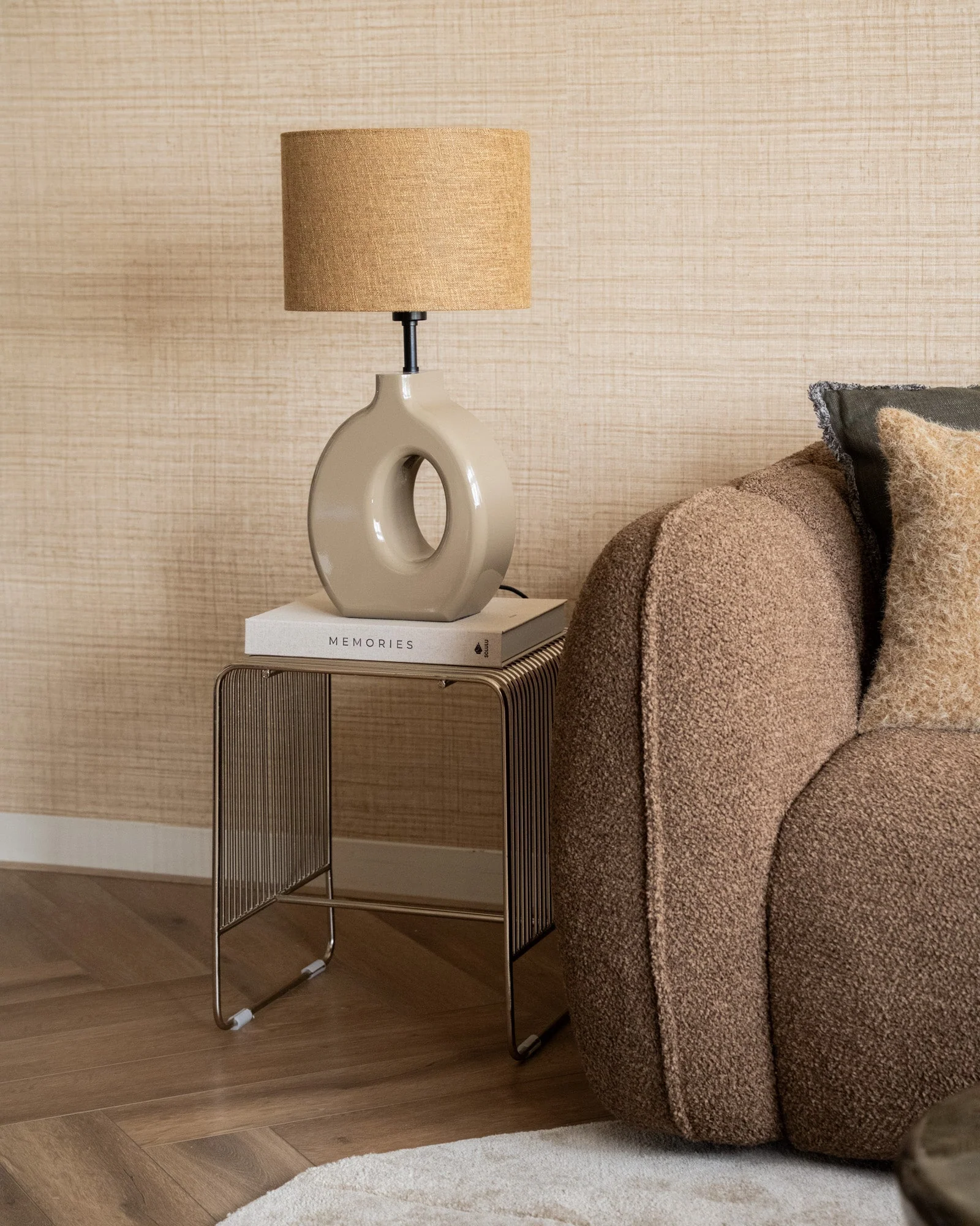 Table Lamp Kanti Aiko Olive Grey