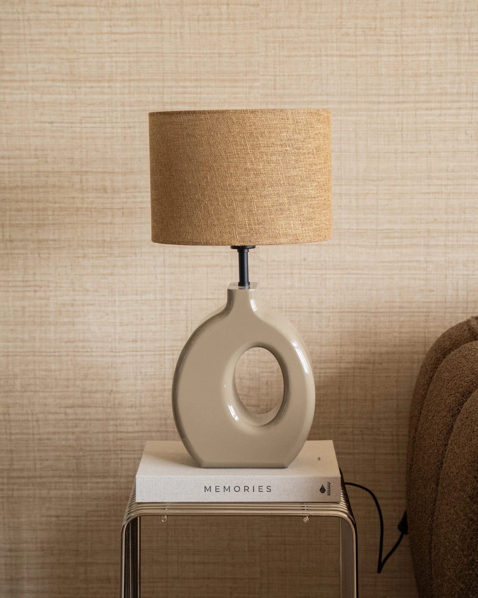 Table Lamp Kanti Aiko Olive Grey - Image 2