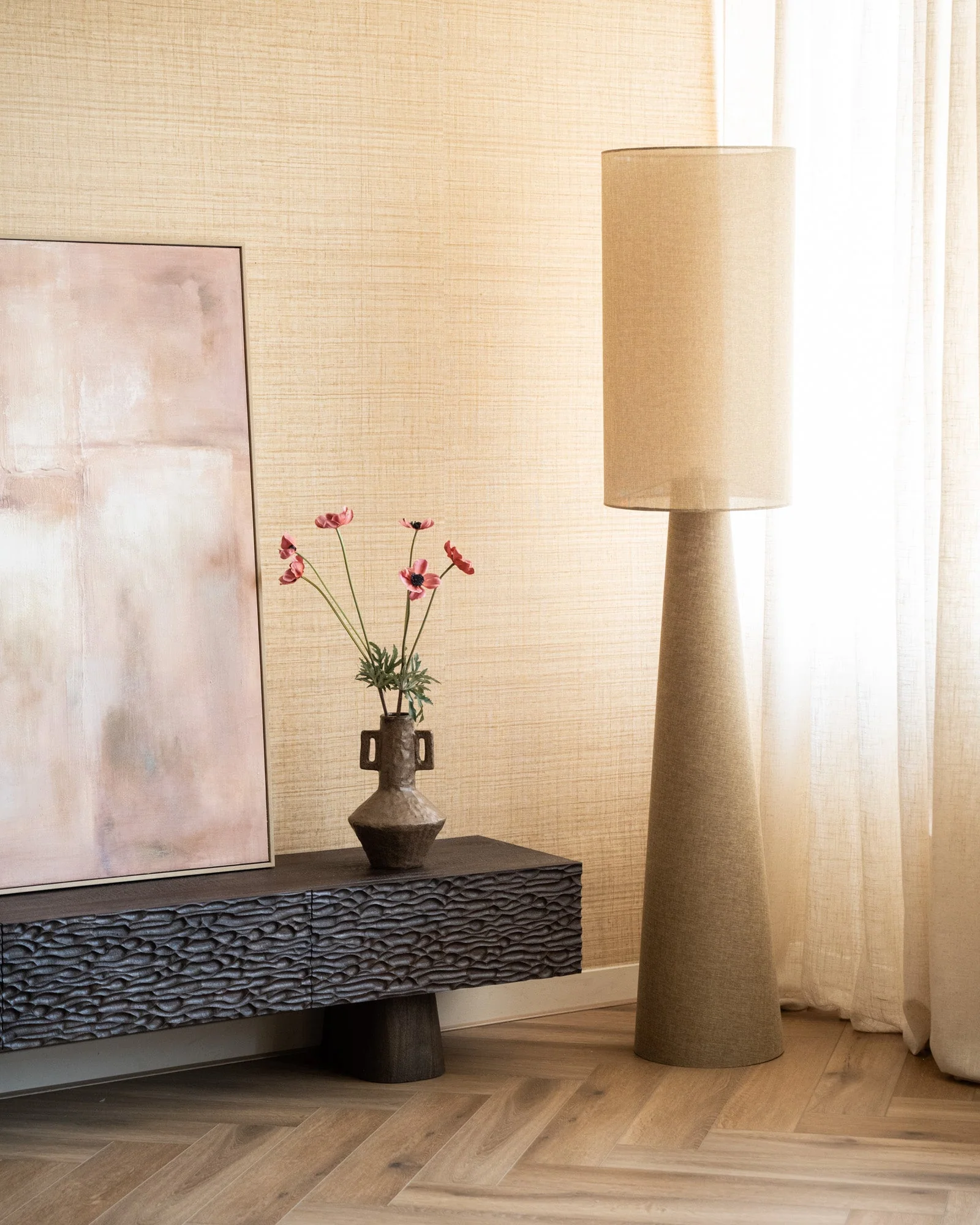 Large Floor Lamp Michiel Olive - Image 4
