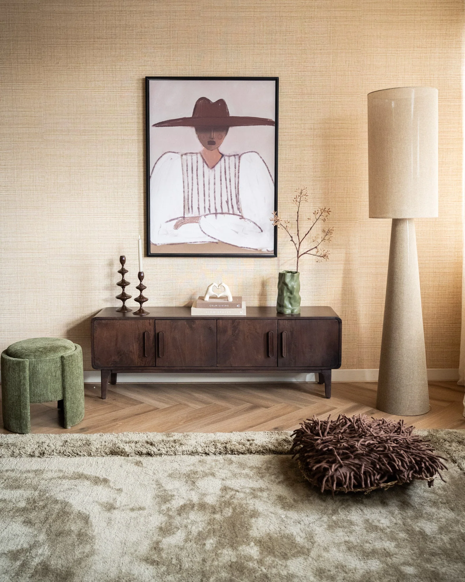 Large Floor Lamp Michiel Olive - Image 6